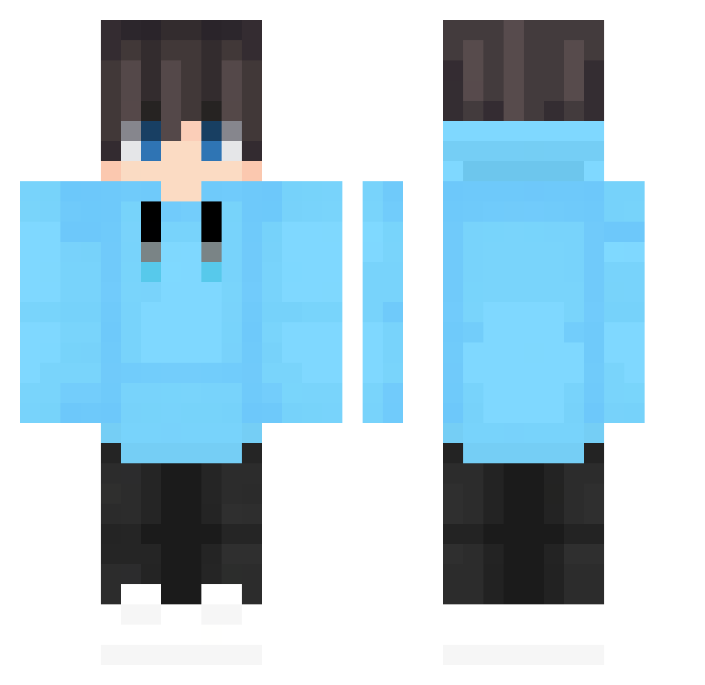 tetheo2017 Minecraft skin, front and back view