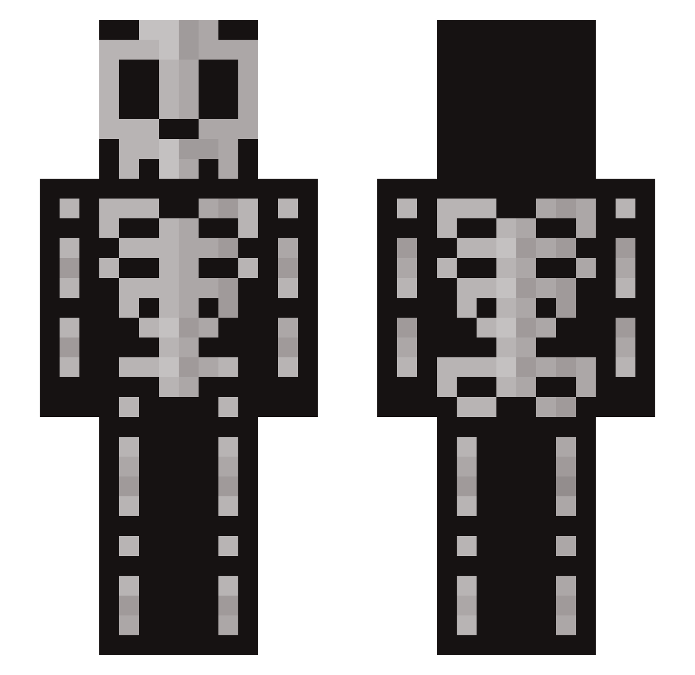 KrunchKrunch Minecraft skin, front and back view
