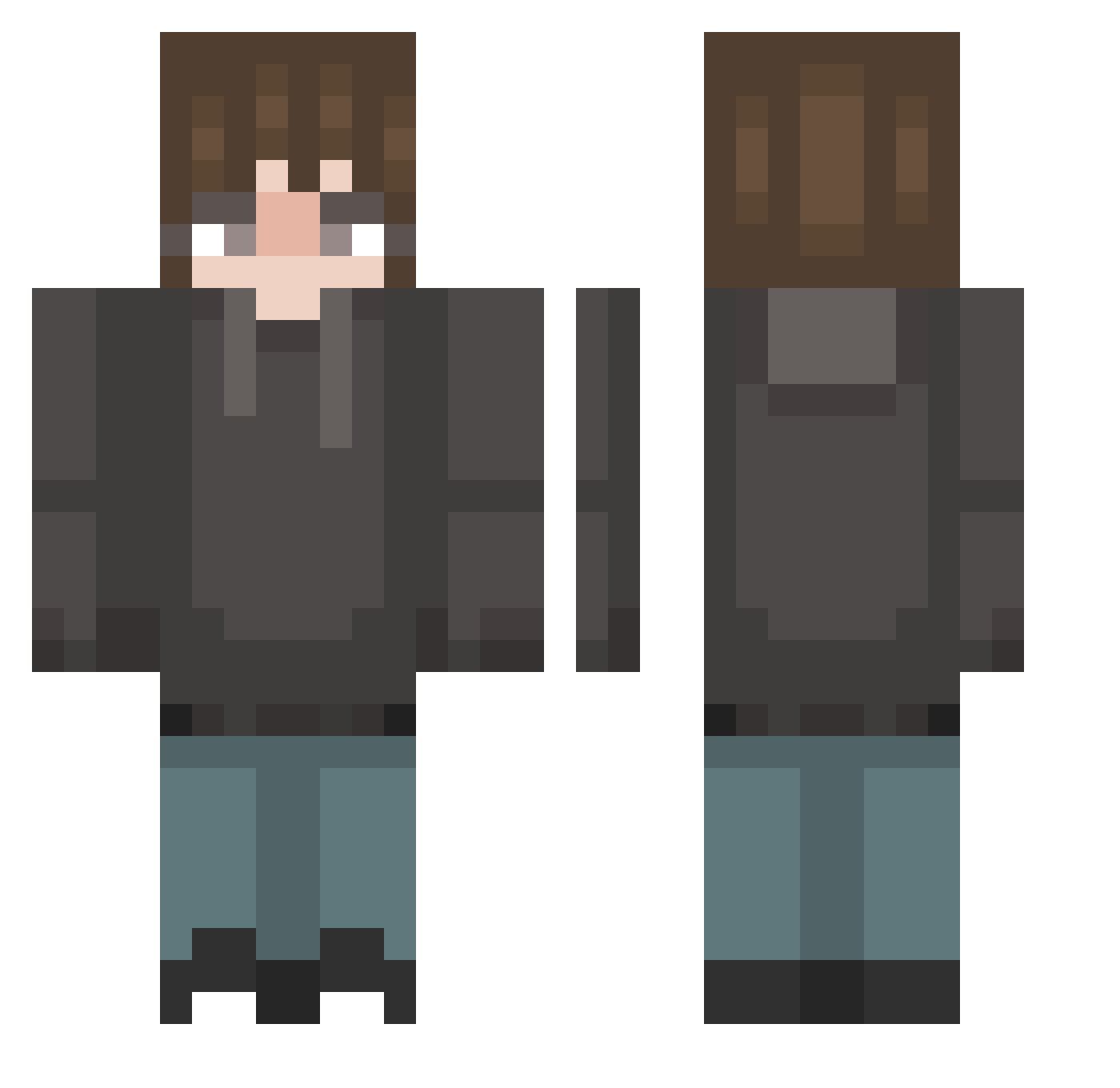 uwu_Amelo Minecraft skin, front and back view