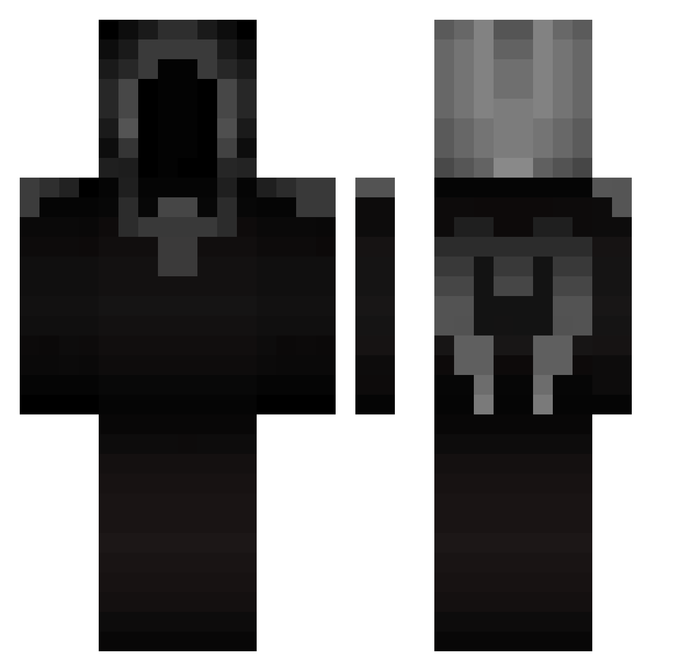 Mike_502 Minecraft skin, front and back view