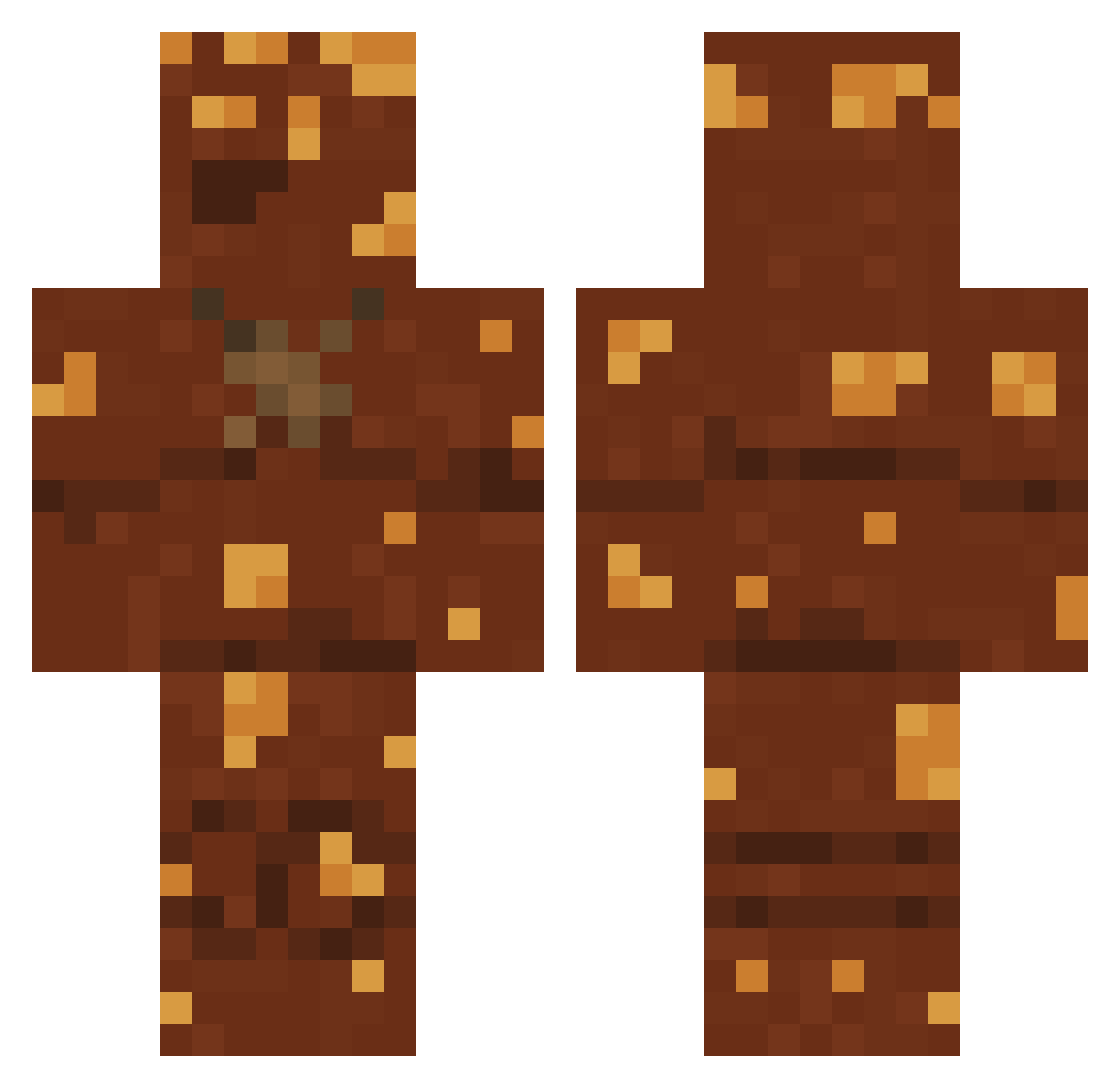 9r9ar Minecraft skin, front and back view