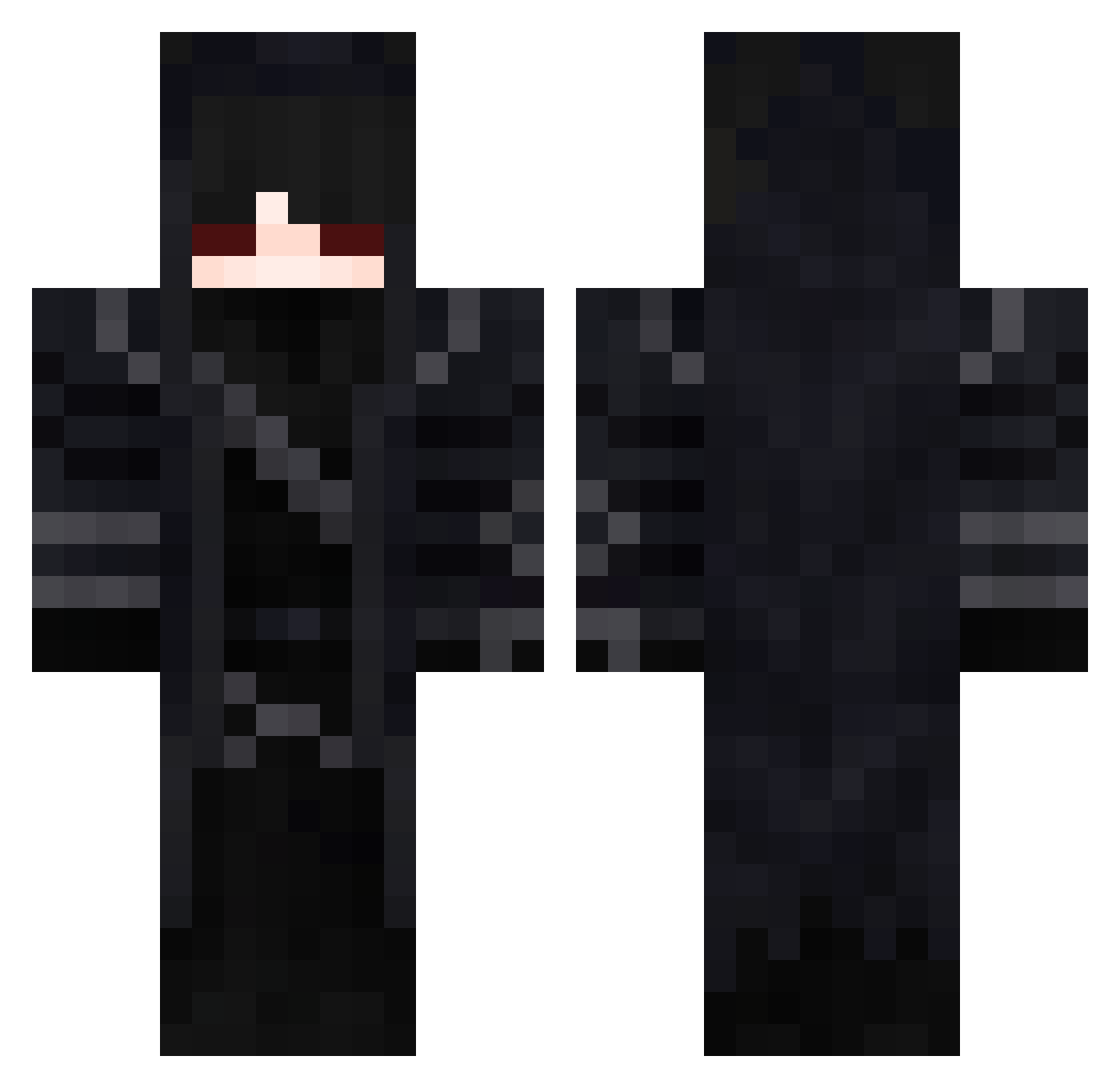 WN3_ Minecraft skin, front and back view