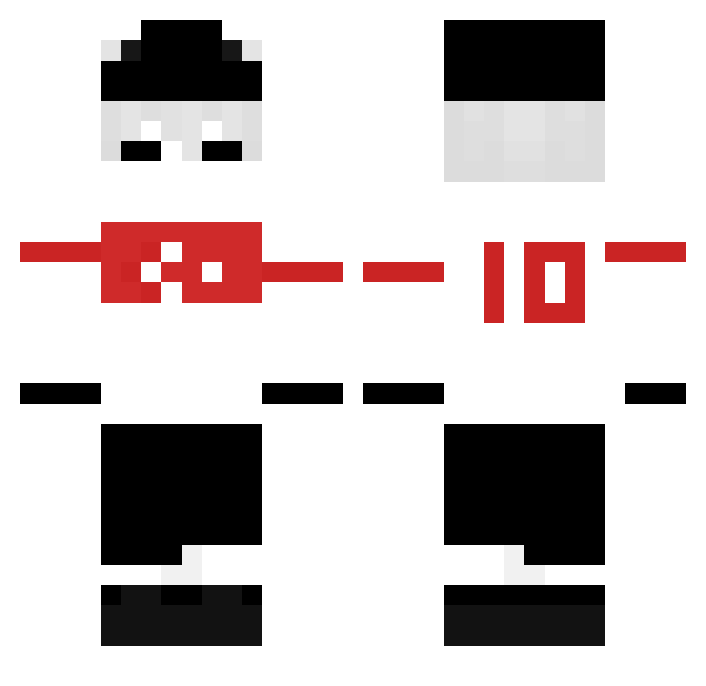 Themotkii Minecraft skin, front and back view