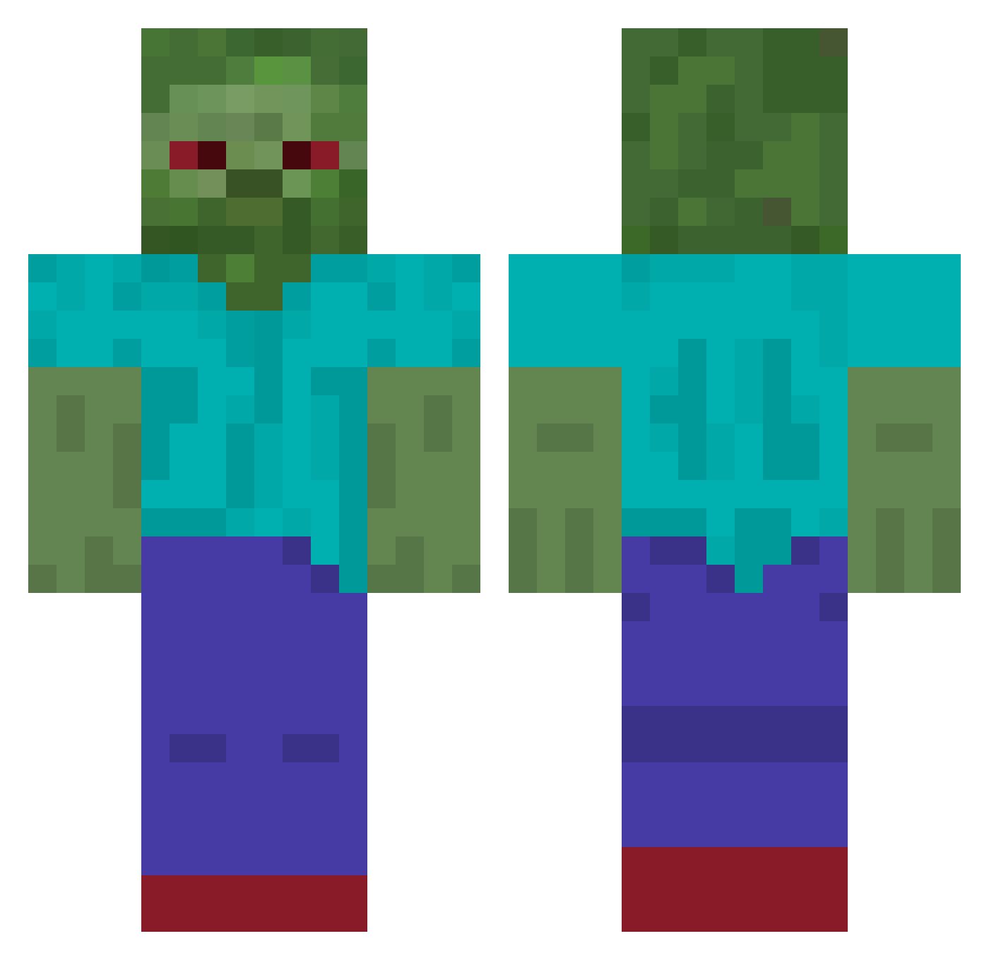 zjarany_wafel Minecraft skin, front and back view