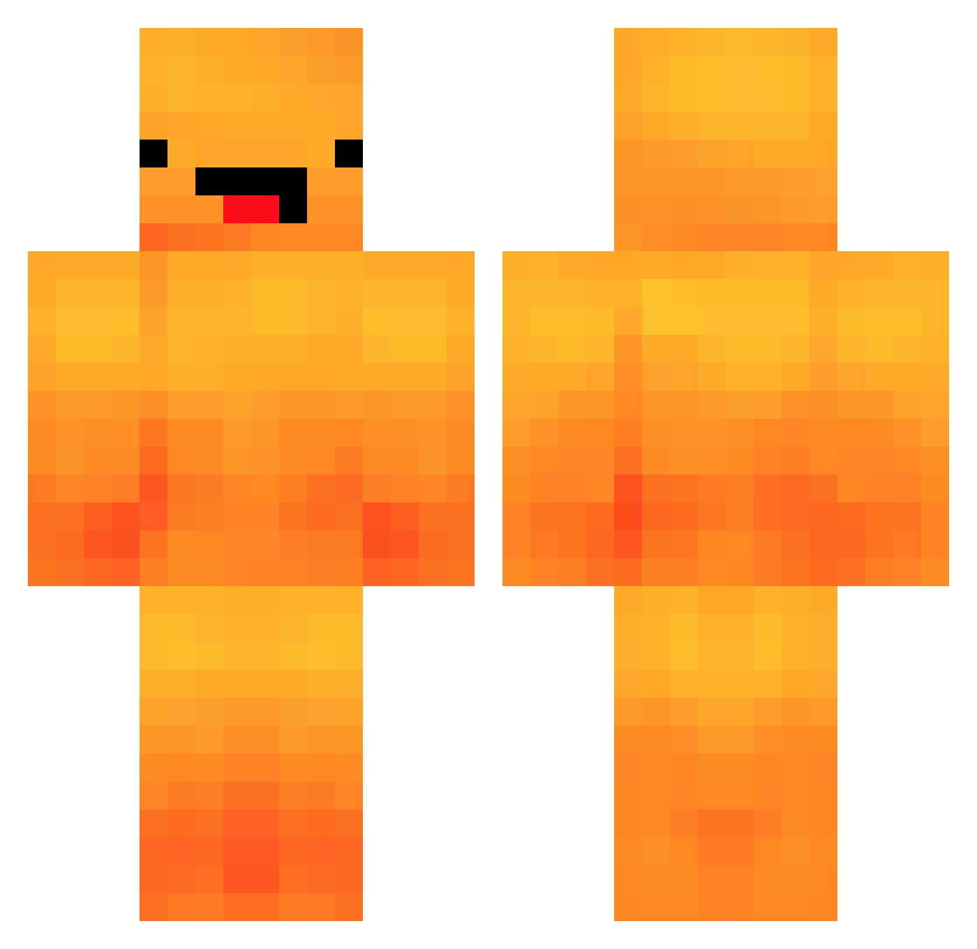 Obershturm Minecraft skin, front and back view