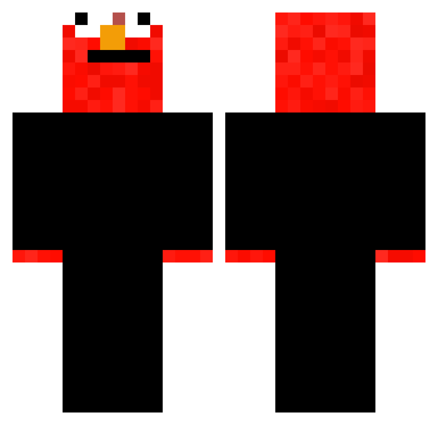 FartBoy23 Minecraft skin, front and back view