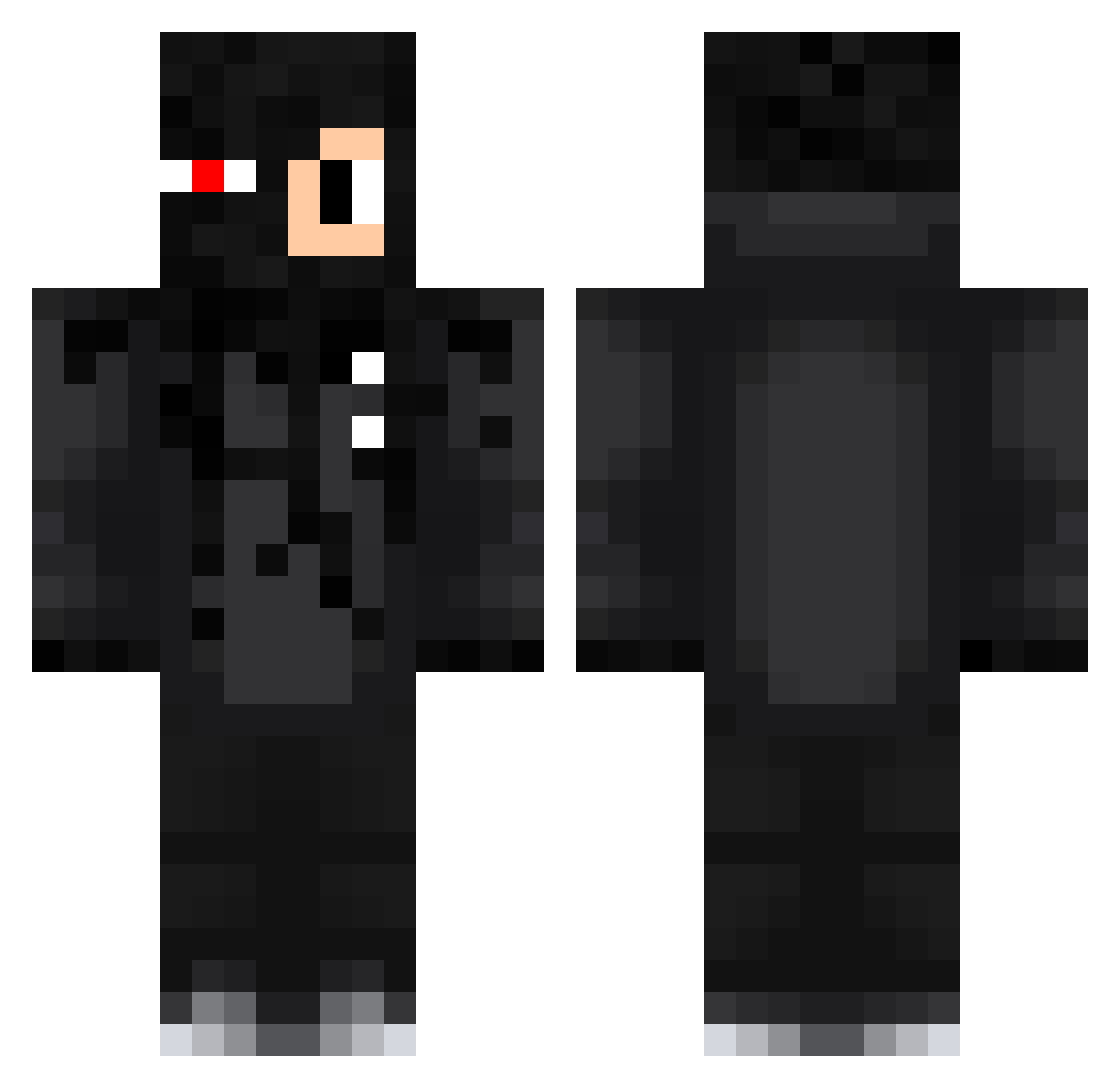 Squidgame510 Minecraft skin, front and back view
