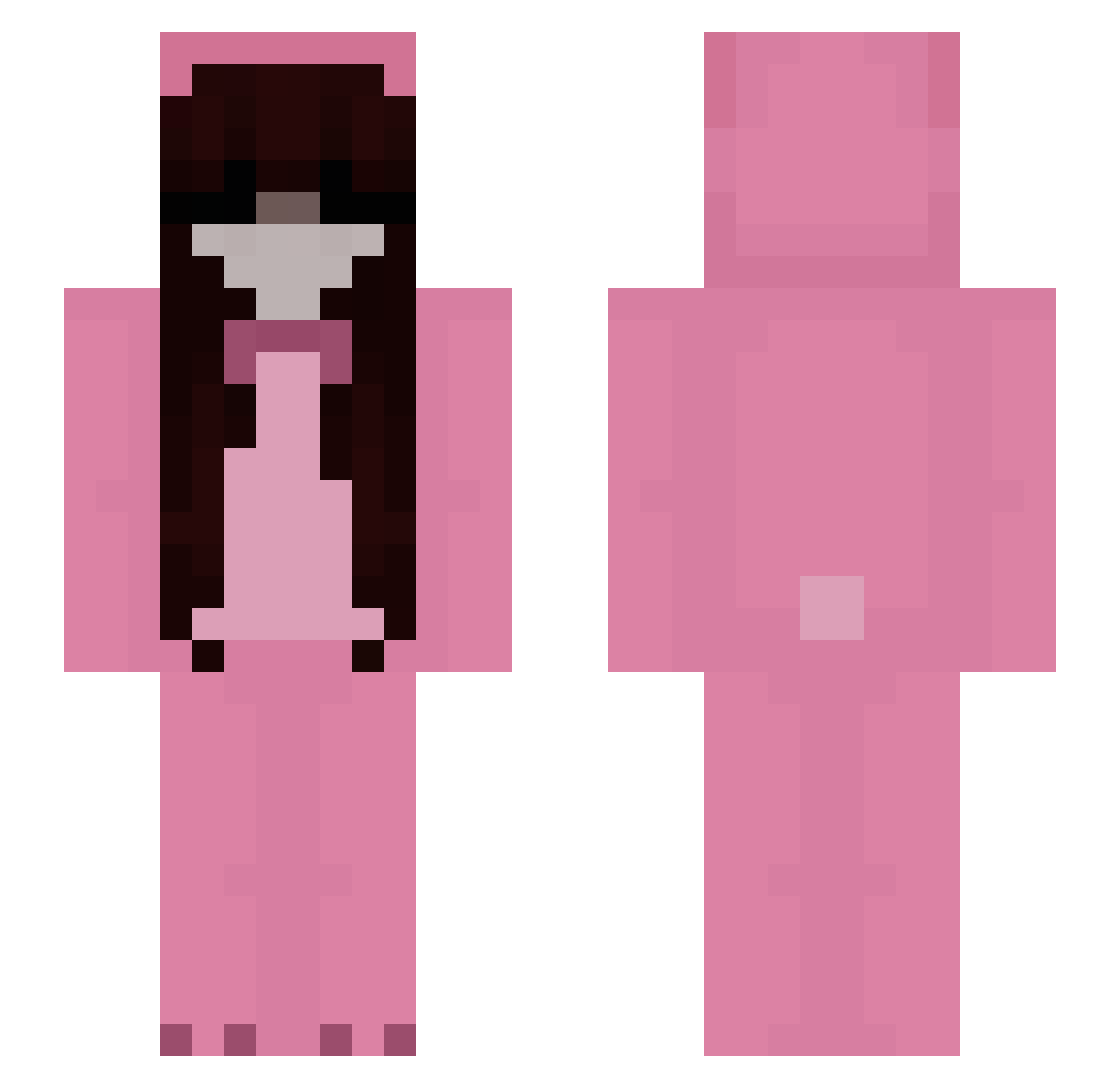 Sylla9 Minecraft skin, front and back view