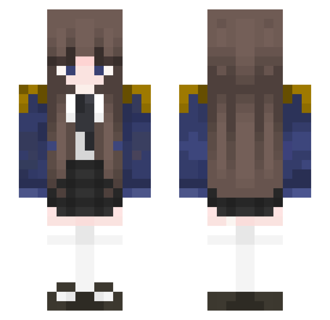 xKaytleenx Minecraft skin, front and back view