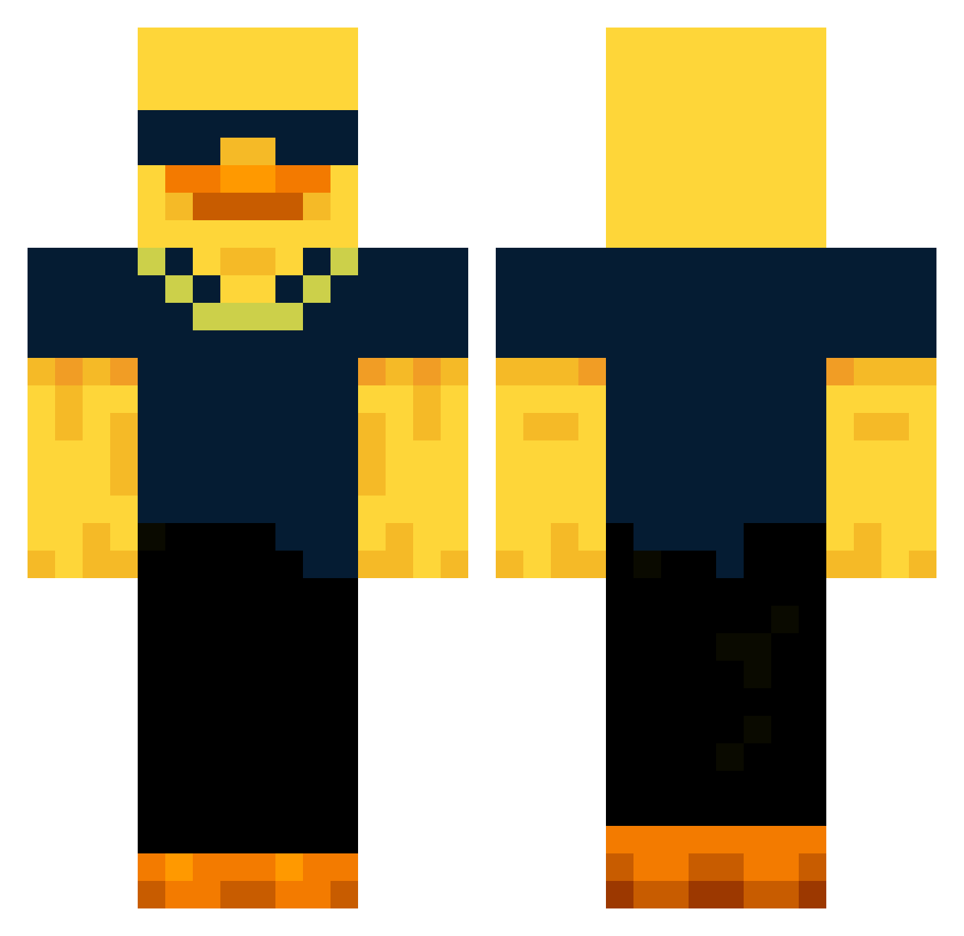 xDuck0Goat Minecraft skin, front and back view
