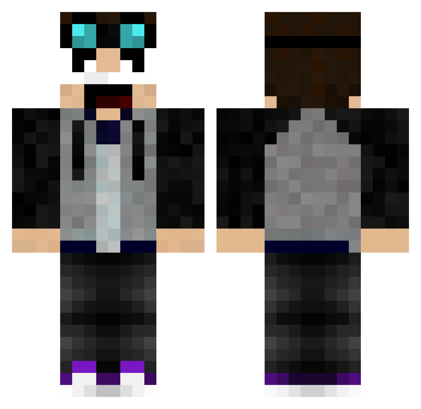 AlbertoRT_ Minecraft skin, front and back view