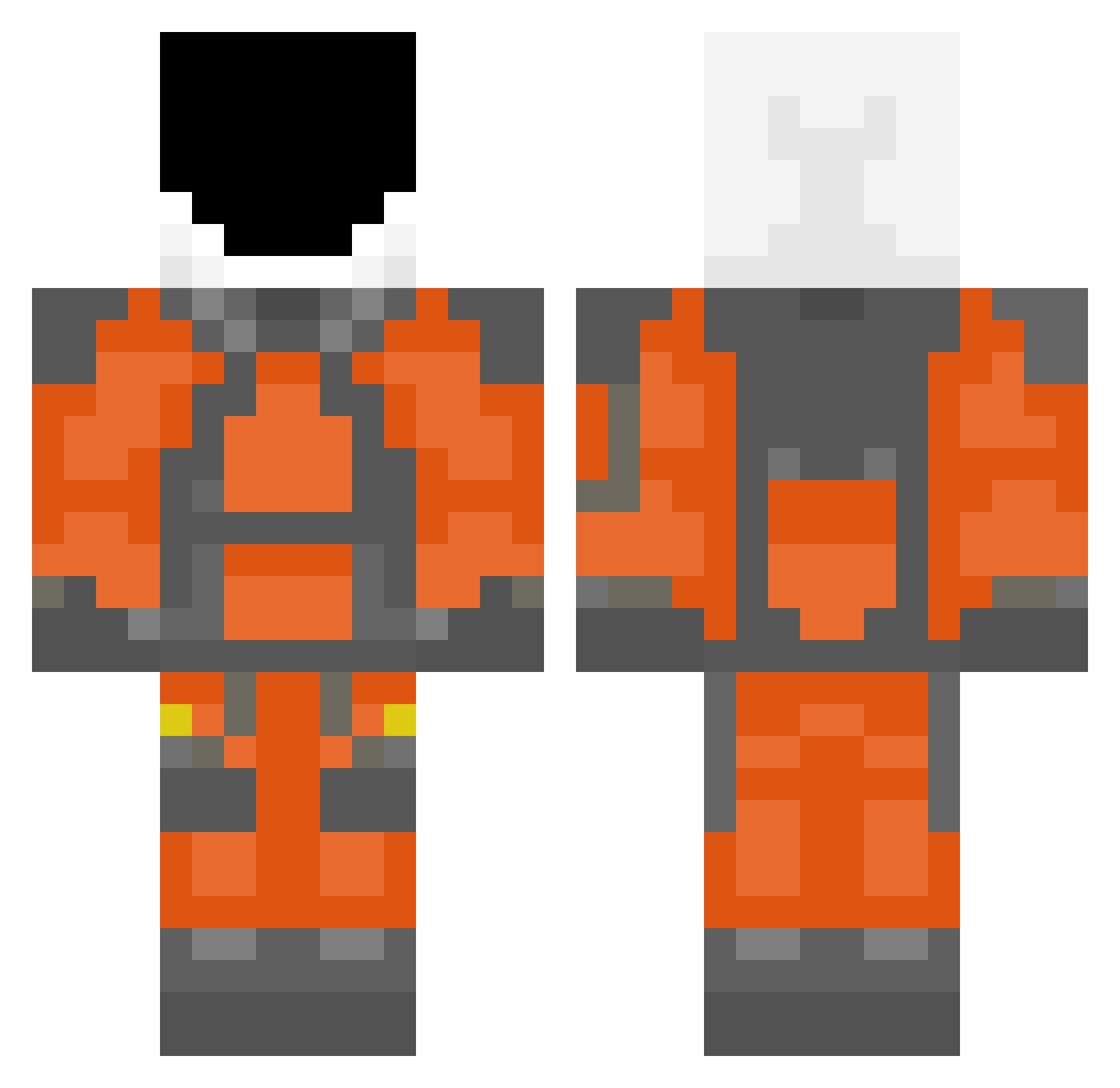 fancysonn Minecraft skin, front and back view