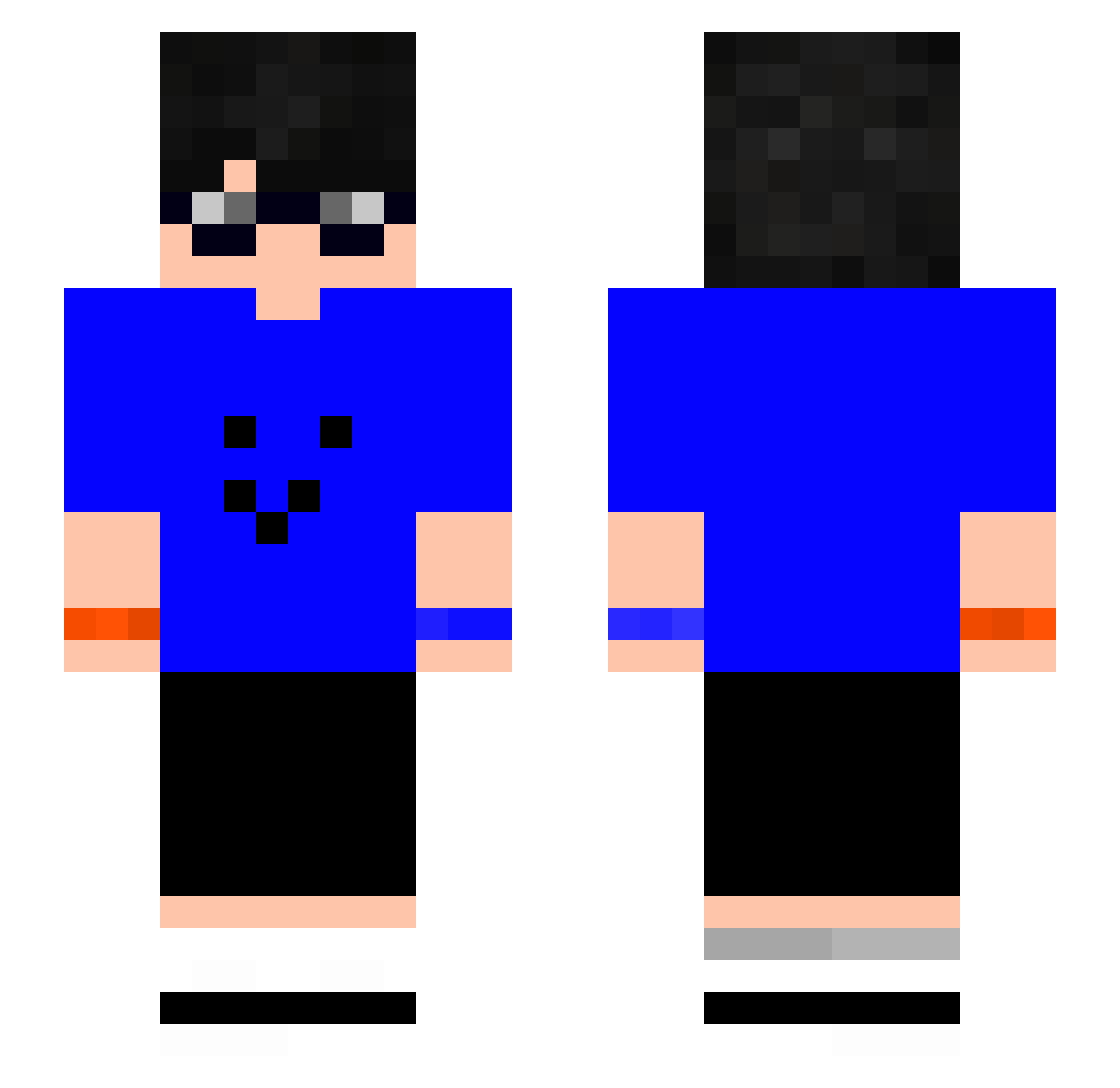 zgusts Minecraft skin, front and back view