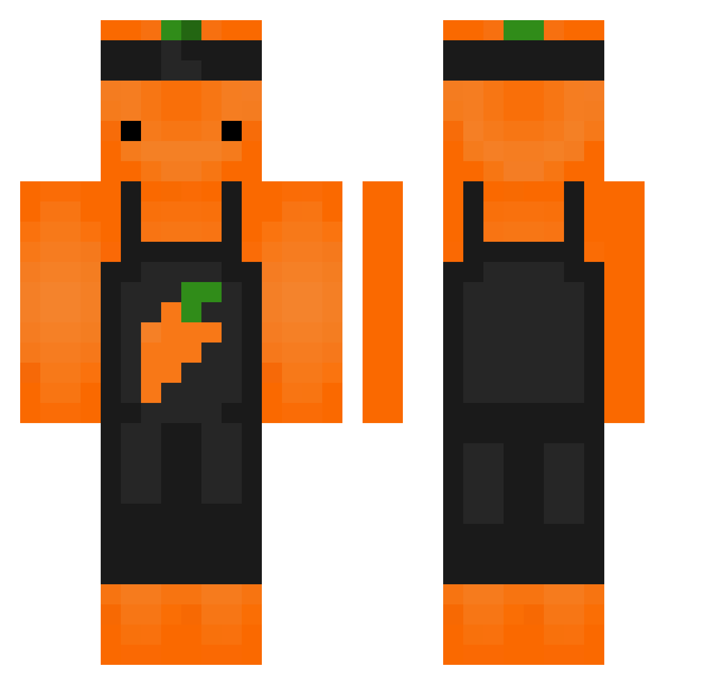 O_Y3S Minecraft skin, front and back view