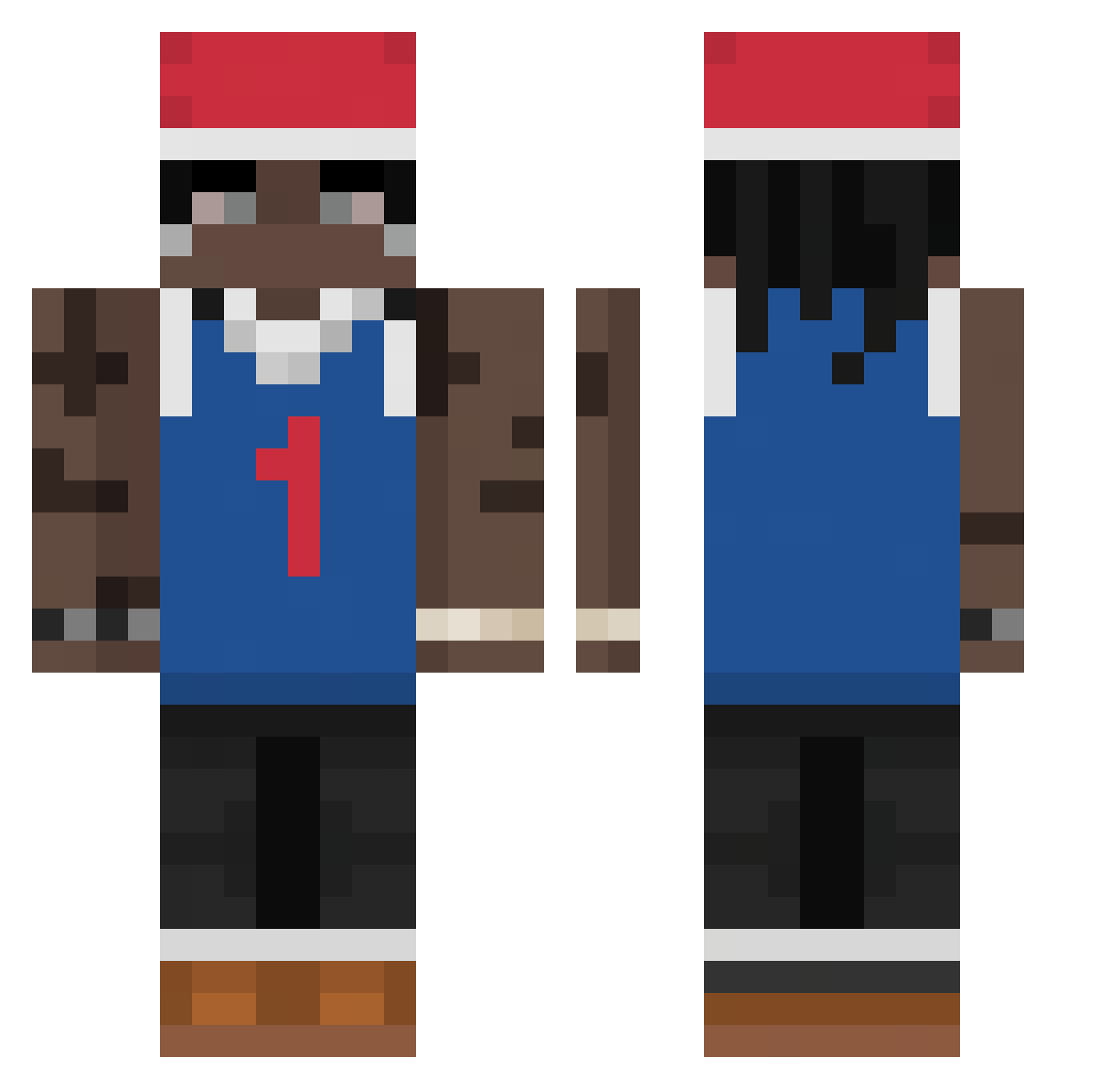 ezzicetea Minecraft skin, front and back view