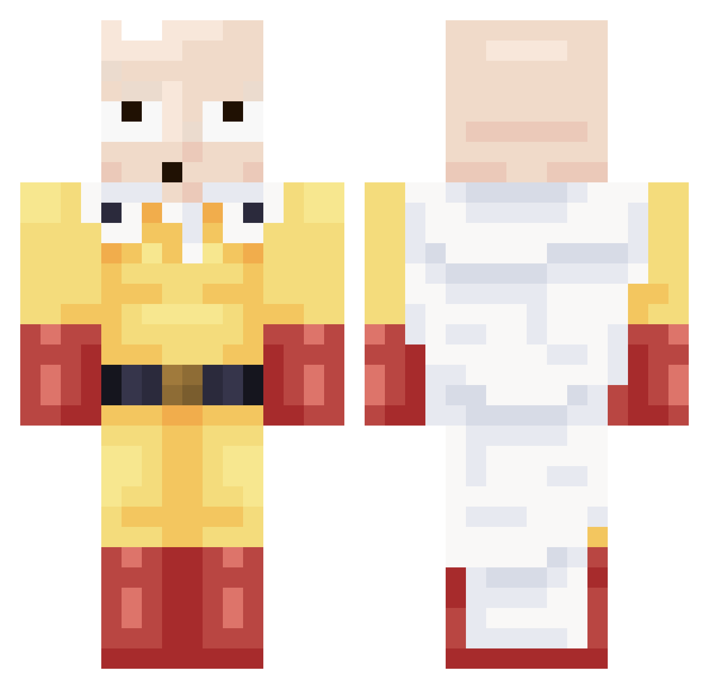 Epic_k0ma Minecraft skin, front and back view