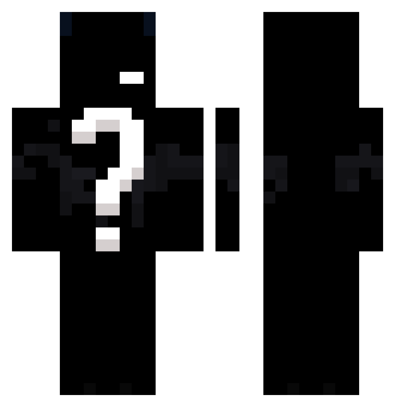CJwithalotofJ Minecraft skin, front and back view