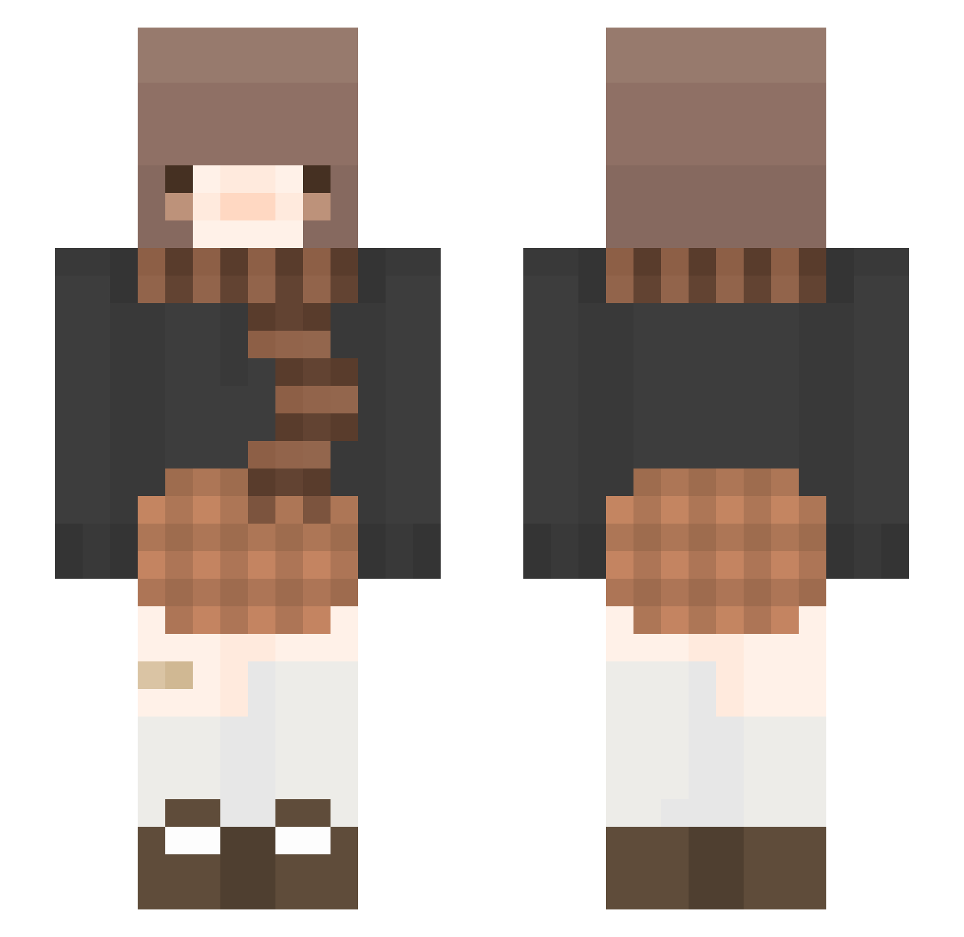 armenoqa Minecraft skin, front and back view