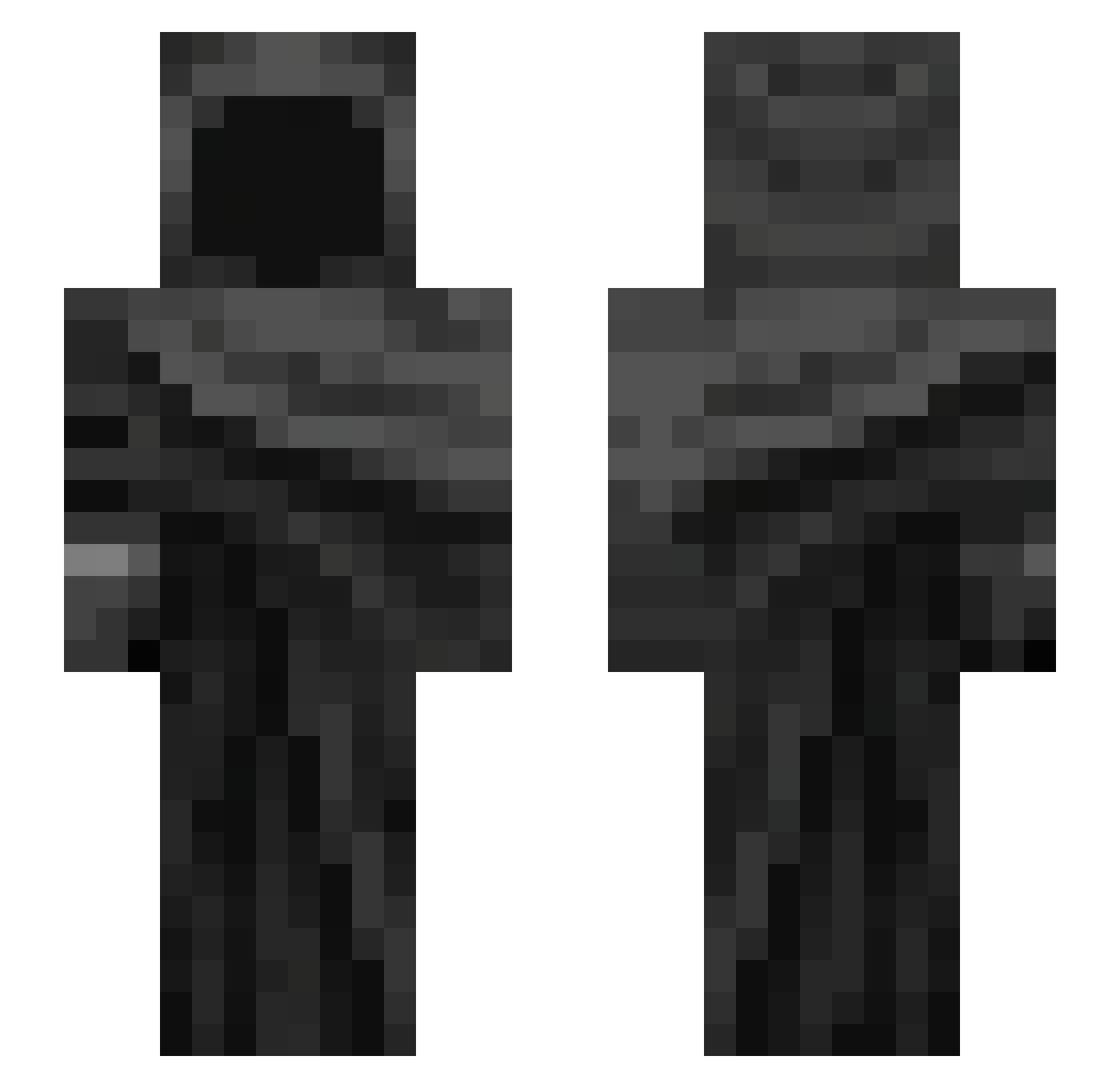 WiadroTHC Minecraft skin, front and back view