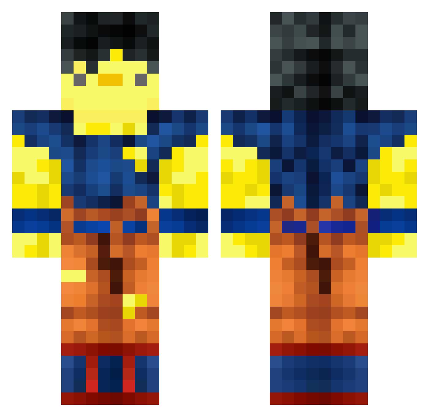 ManuelAlonso05 Minecraft skin, front and back view