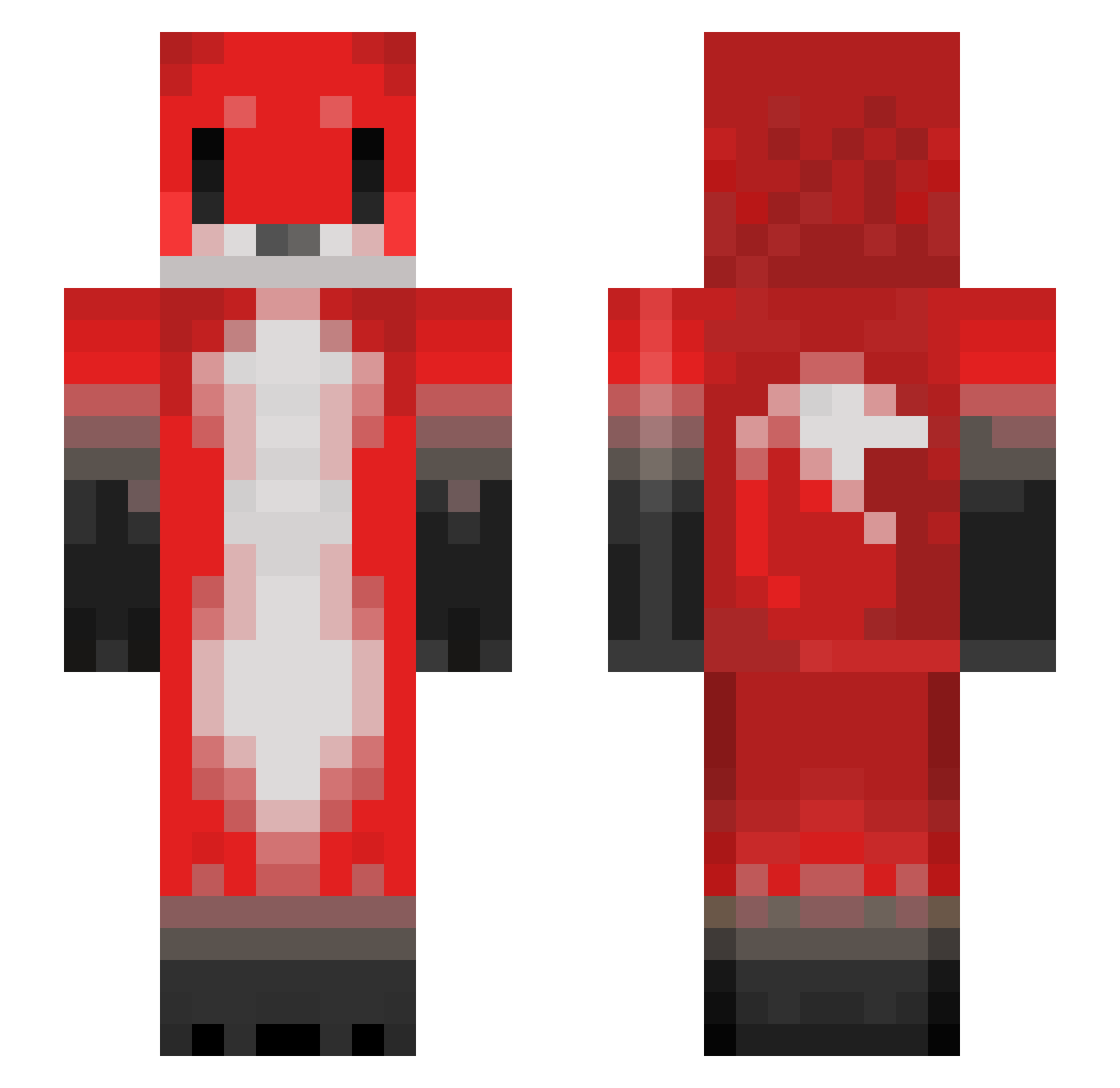 Shanix_ Minecraft skin, front and back view
