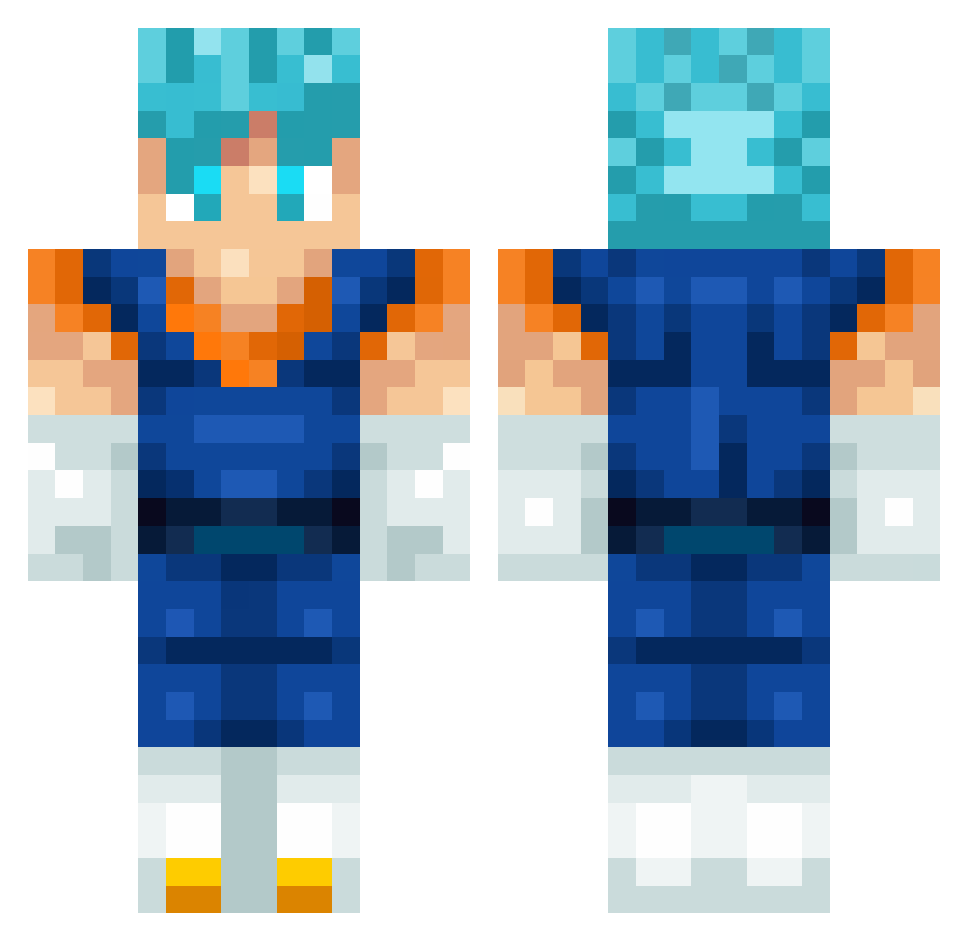 Snake567j Minecraft skin, front and back view