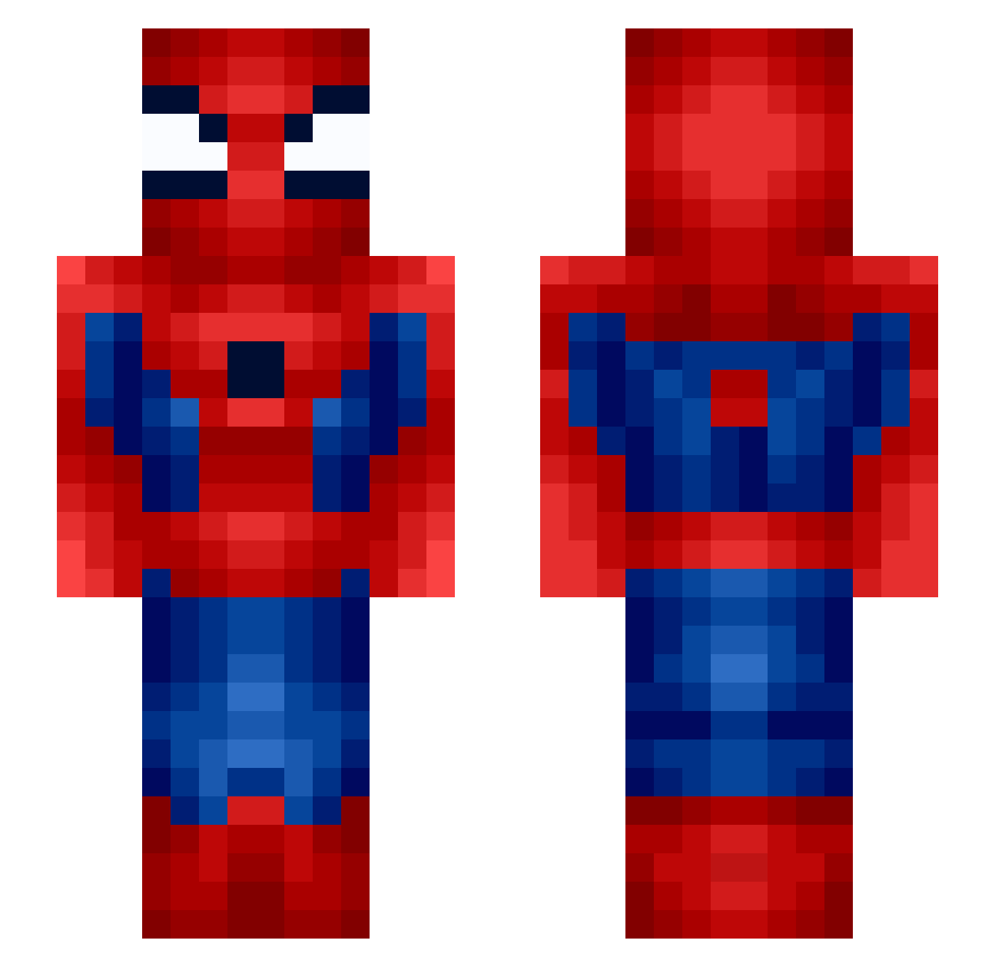 urexleftyou Minecraft skin, front and back view