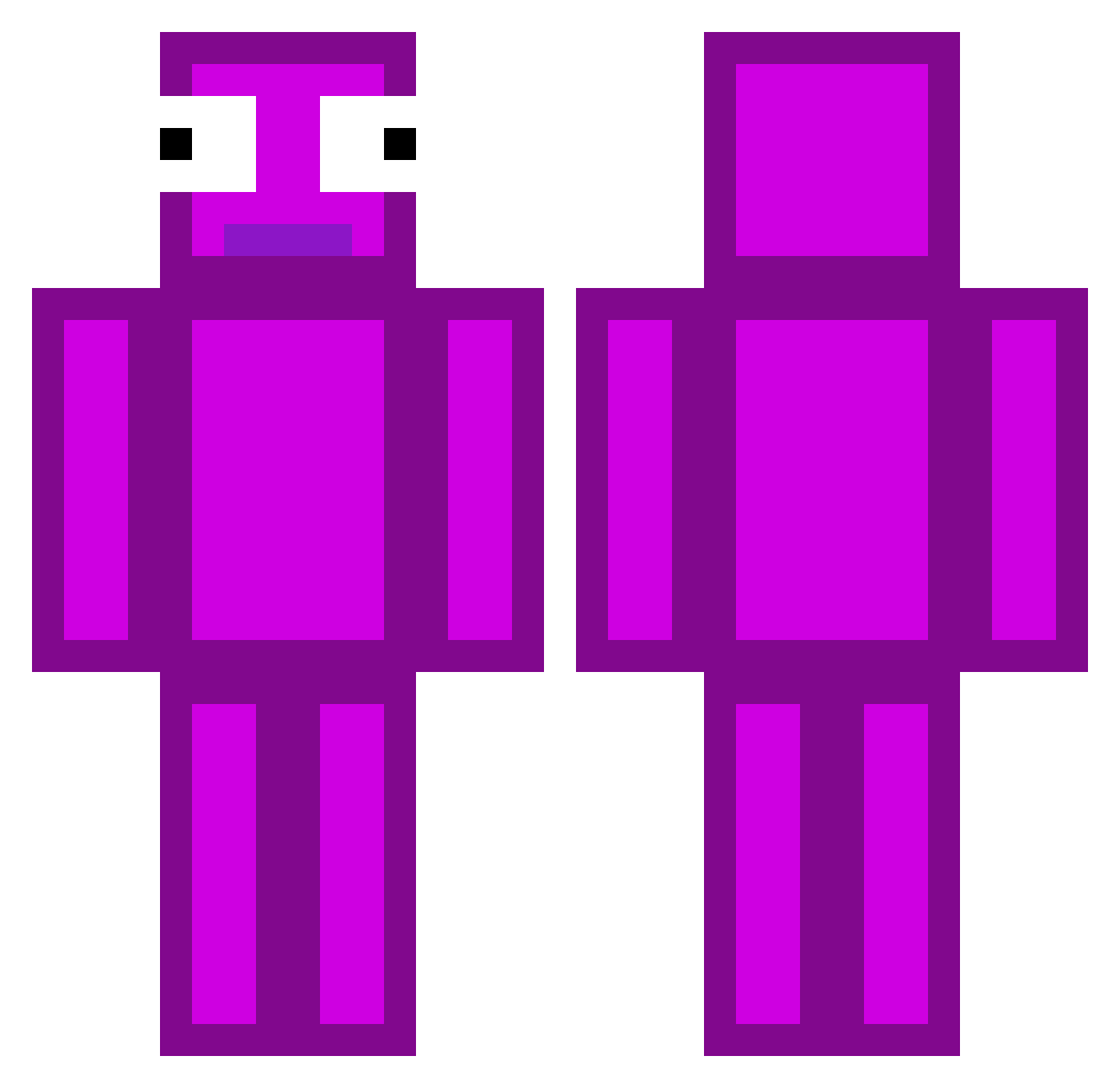 REXAIMER202 Minecraft skin, front and back view