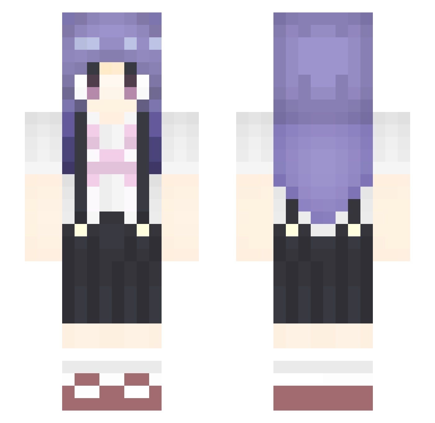 The_Dominator47 Minecraft skin, front and back view