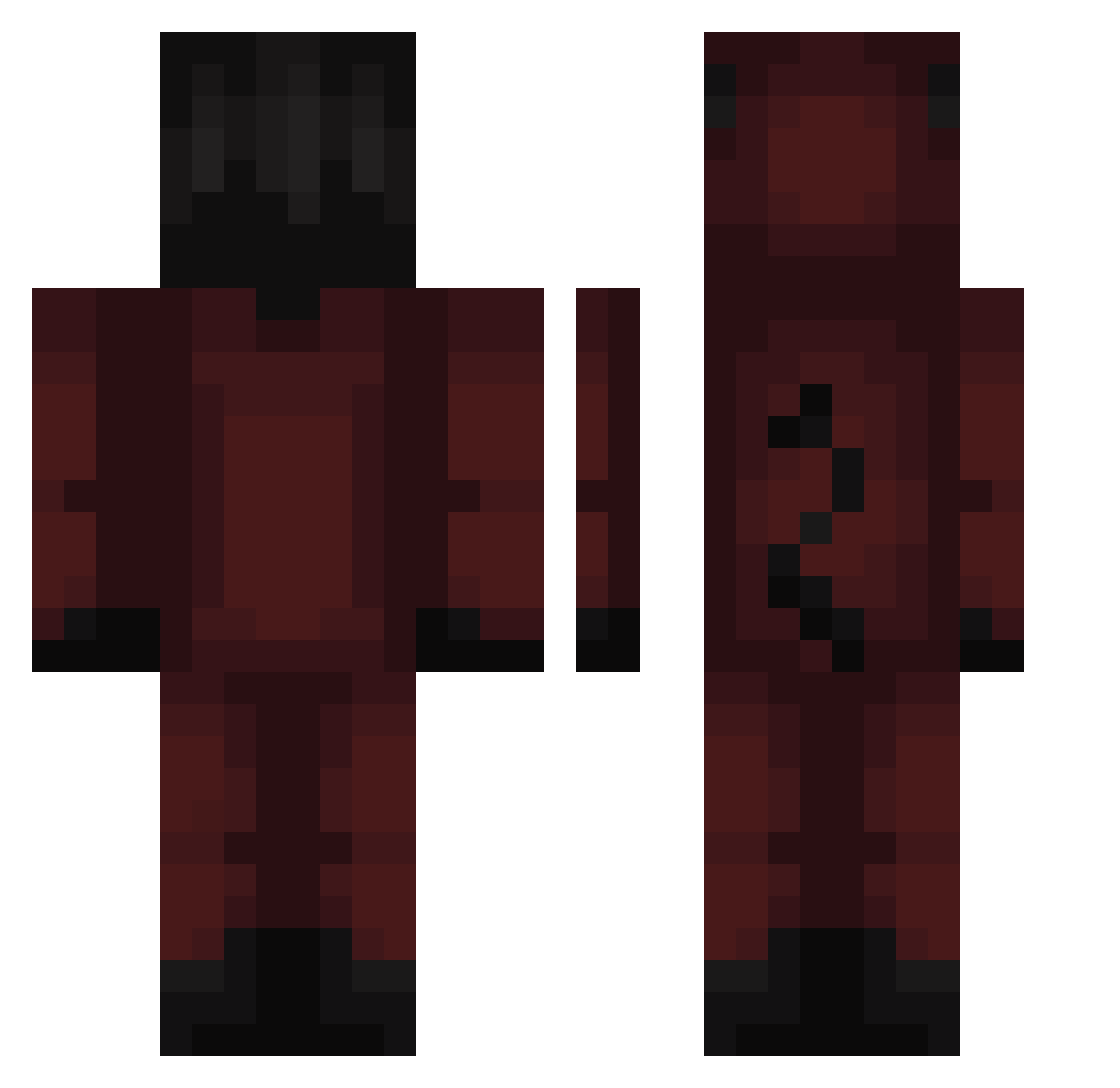 IceGuy06 Minecraft skin, front and back view