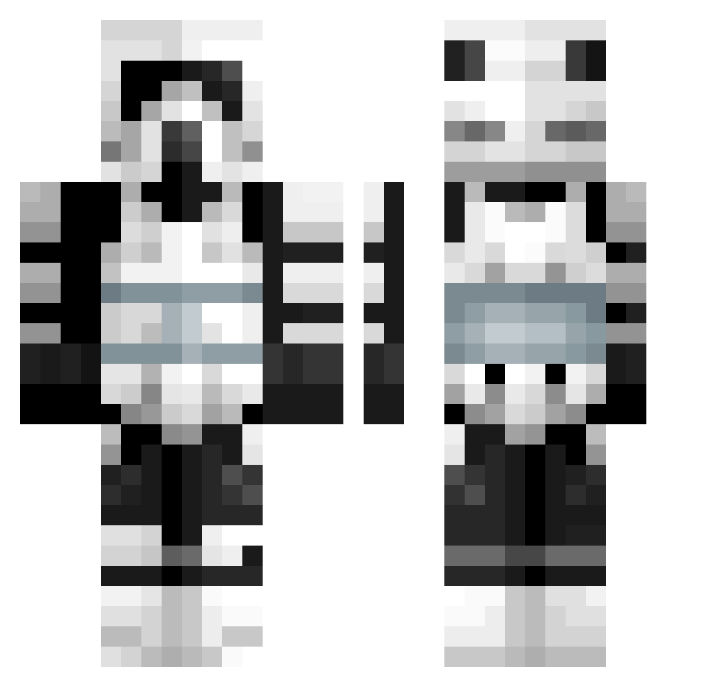 Keinys Minecraft skin, front and back view