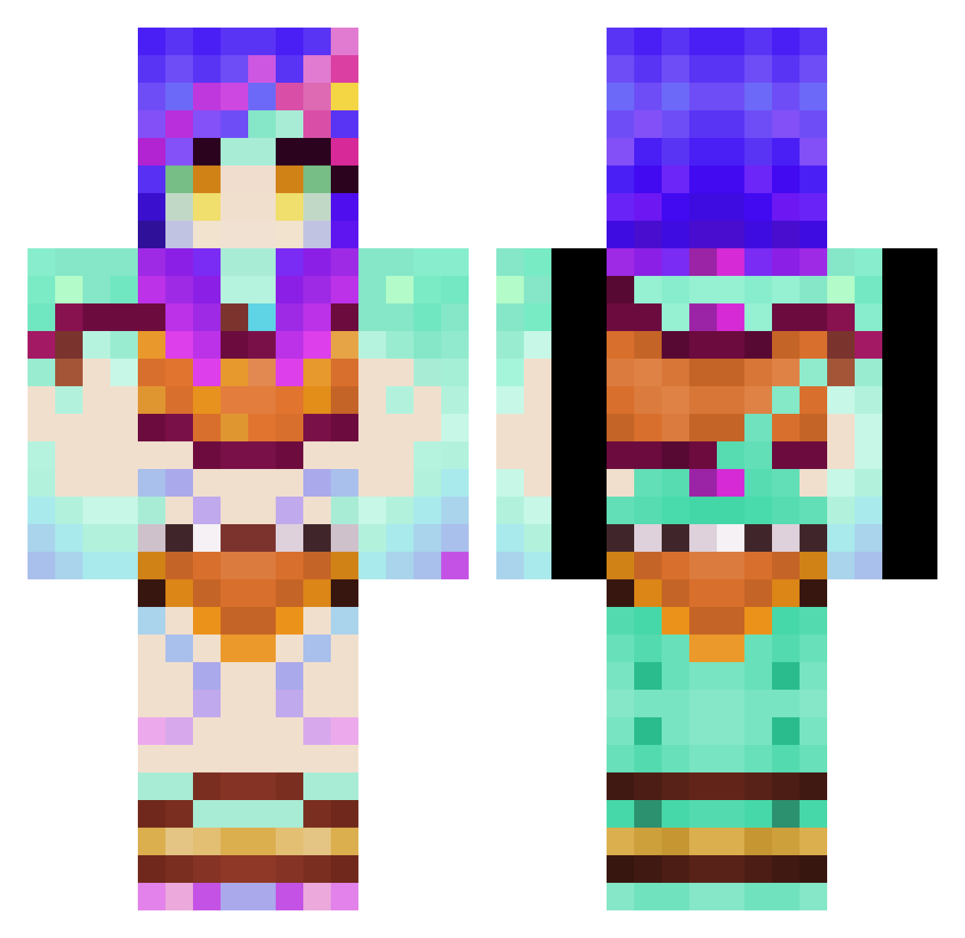 beltrilp9 Minecraft skin, front and back view