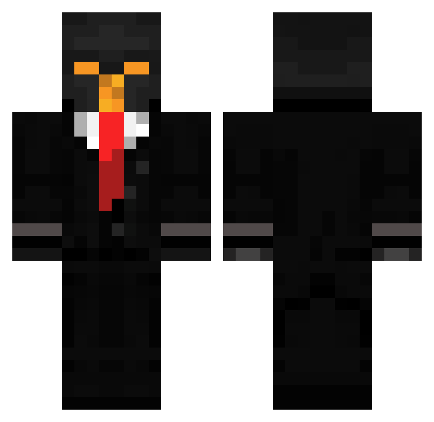 rain7171 Minecraft skin, front and back view