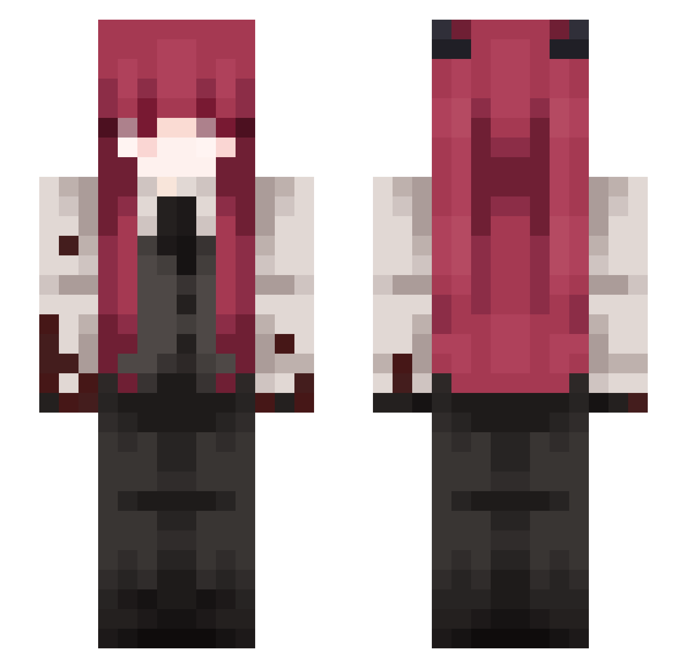 alyk_s Minecraft skin, front and back view