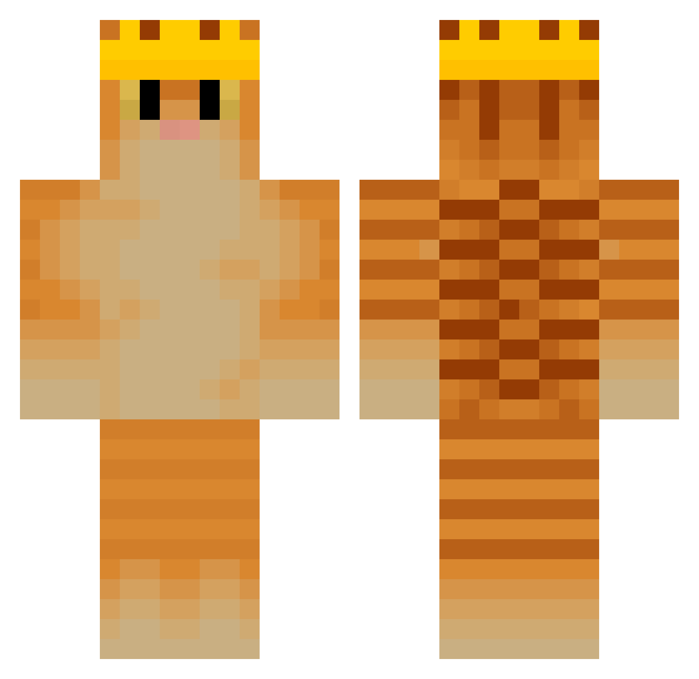 Erdem_7 Minecraft skin, front and back view
