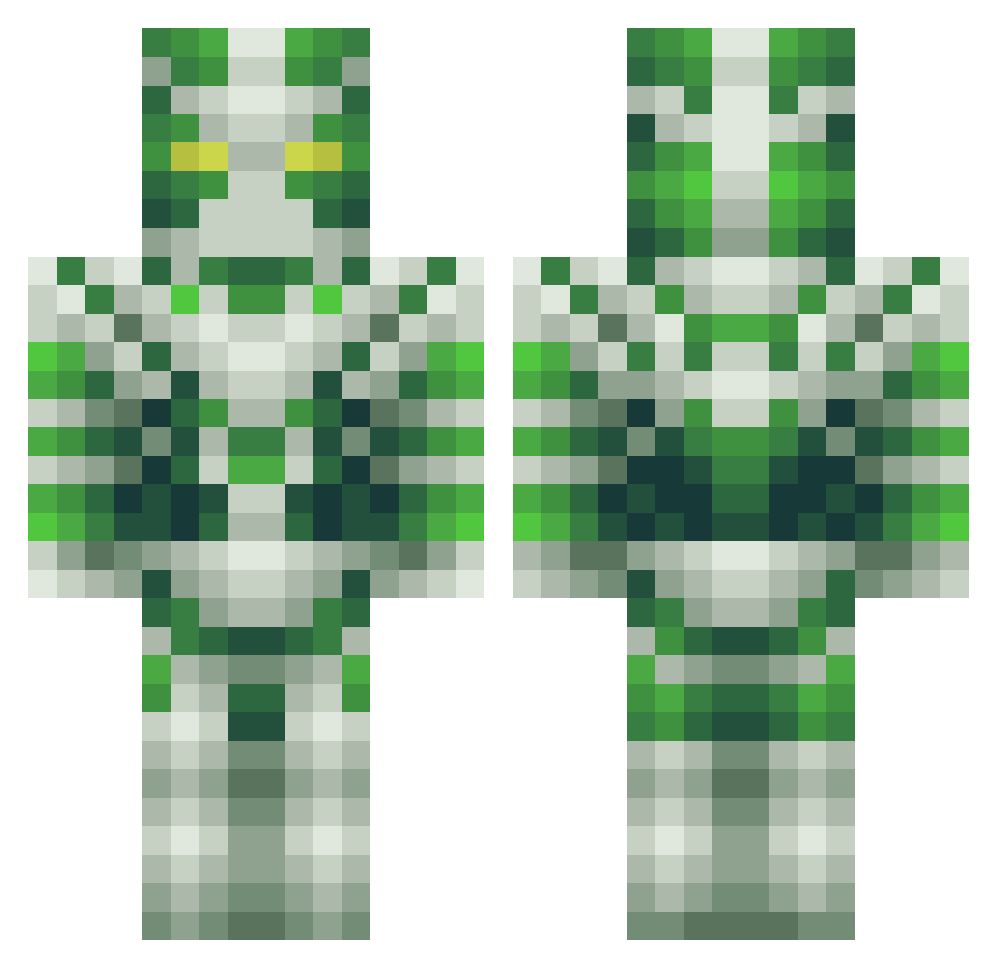 Lucasmccain001 Minecraft skin, front and back view
