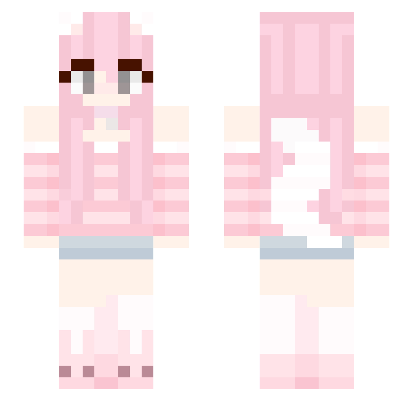 cclownsmh Minecraft skin, front and back view