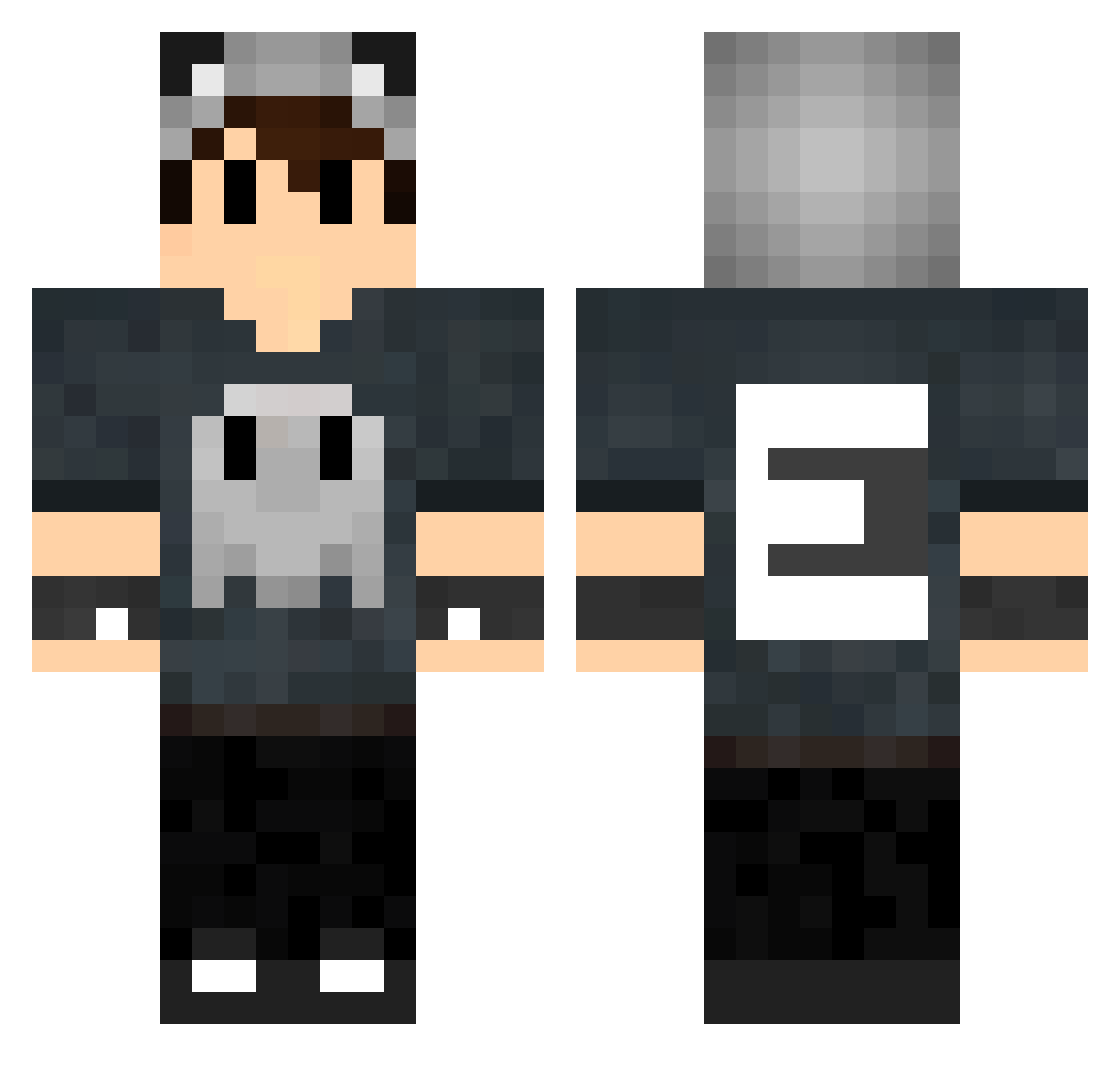OnonLeCatho Minecraft skin, front and back view