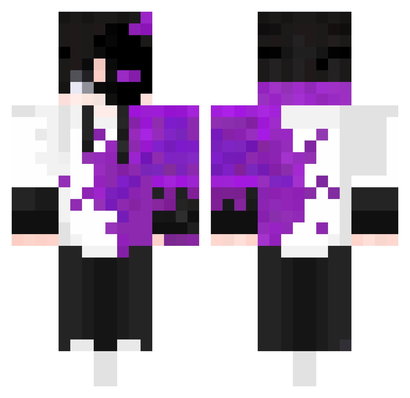 WiziX__ Minecraft skin, front and back view