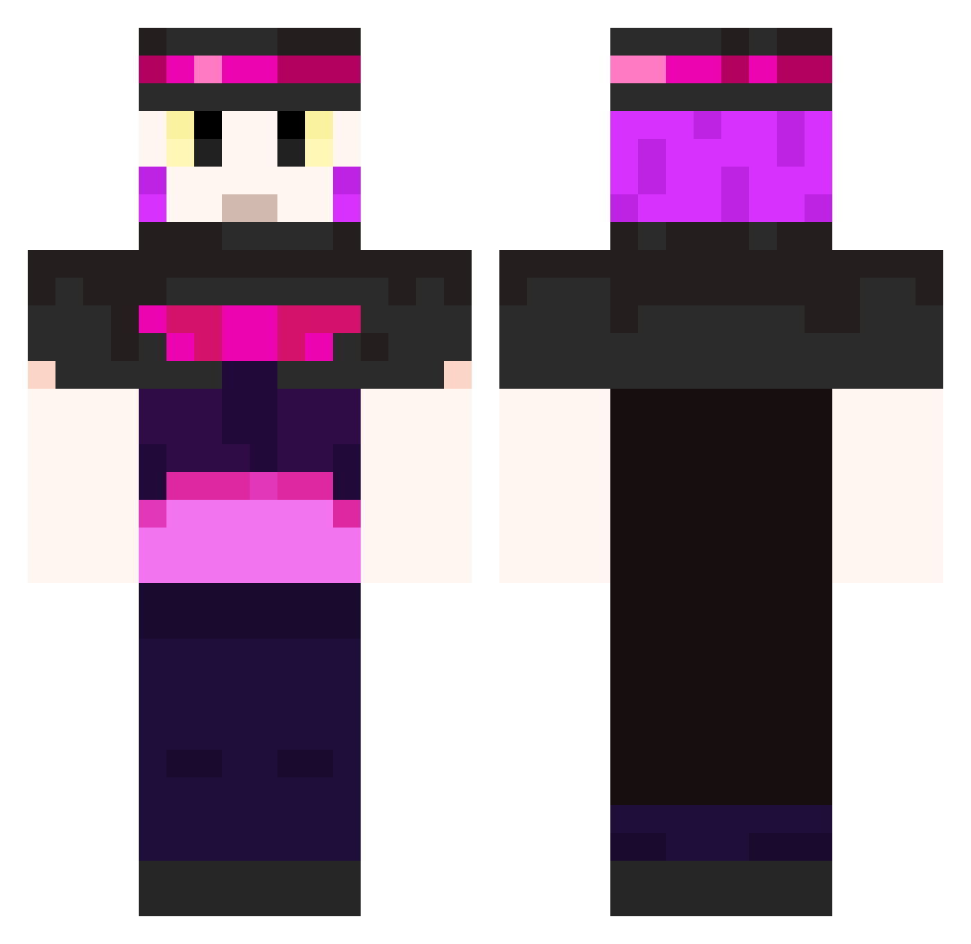 Obama_Osas Minecraft skin, front and back view