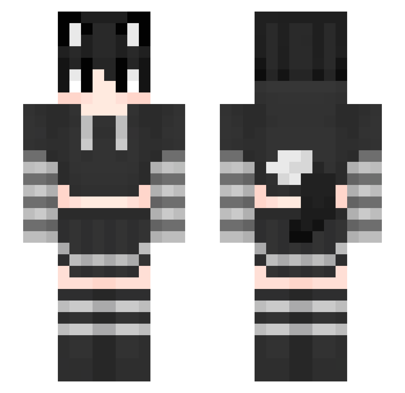 Cosmic_Paradox20 Minecraft skin, front and back view
