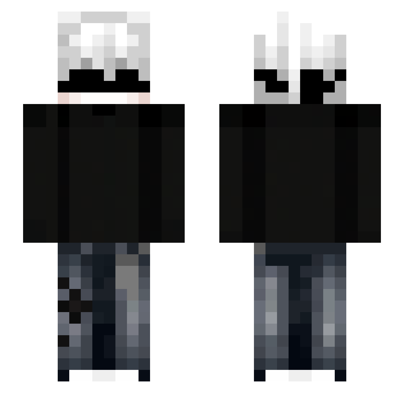 Reyma_Rah Minecraft skin, front and back view