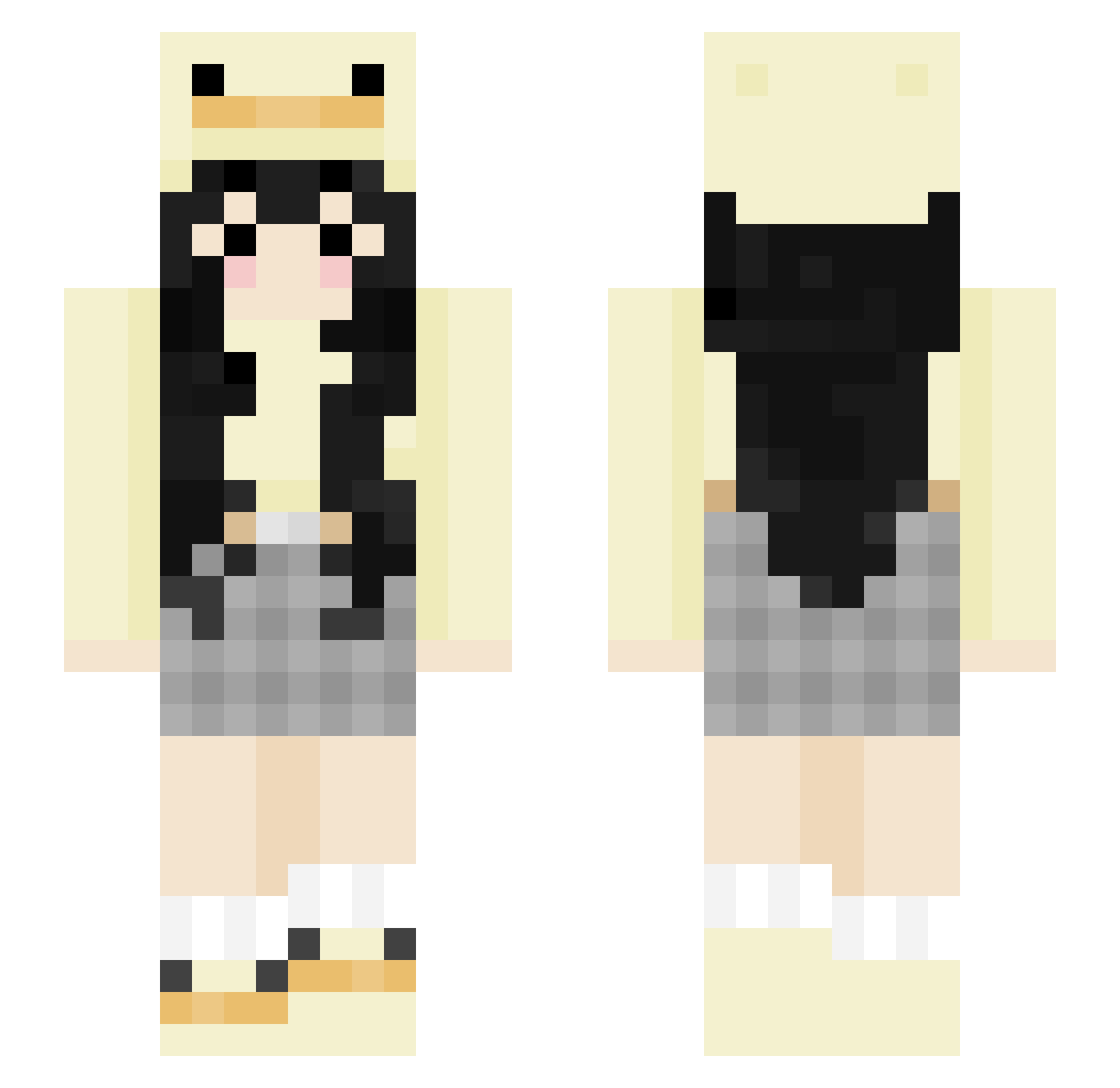 TweetieBird30 Minecraft skin, front and back view
