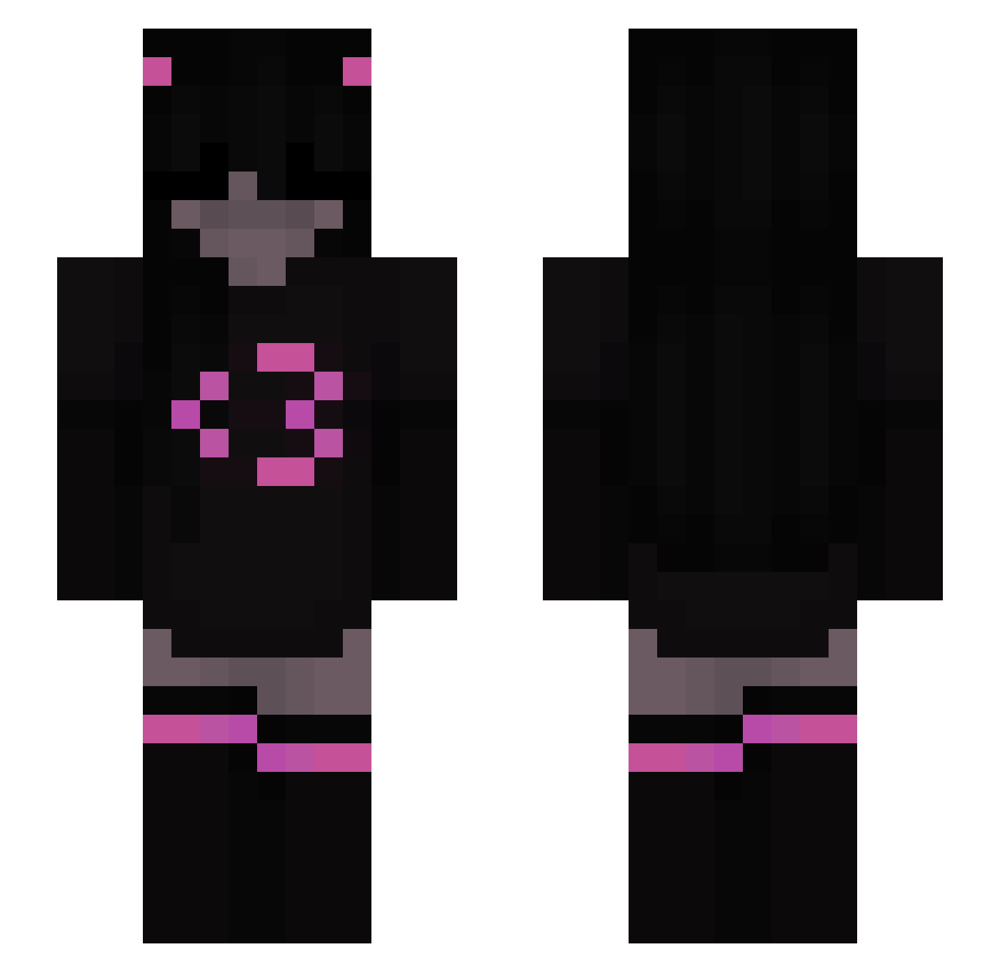 KRUK222 Minecraft skin, front and back view