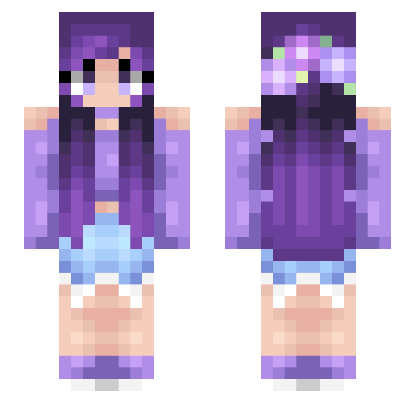 Max_Qi Minecraft skin, front and back view