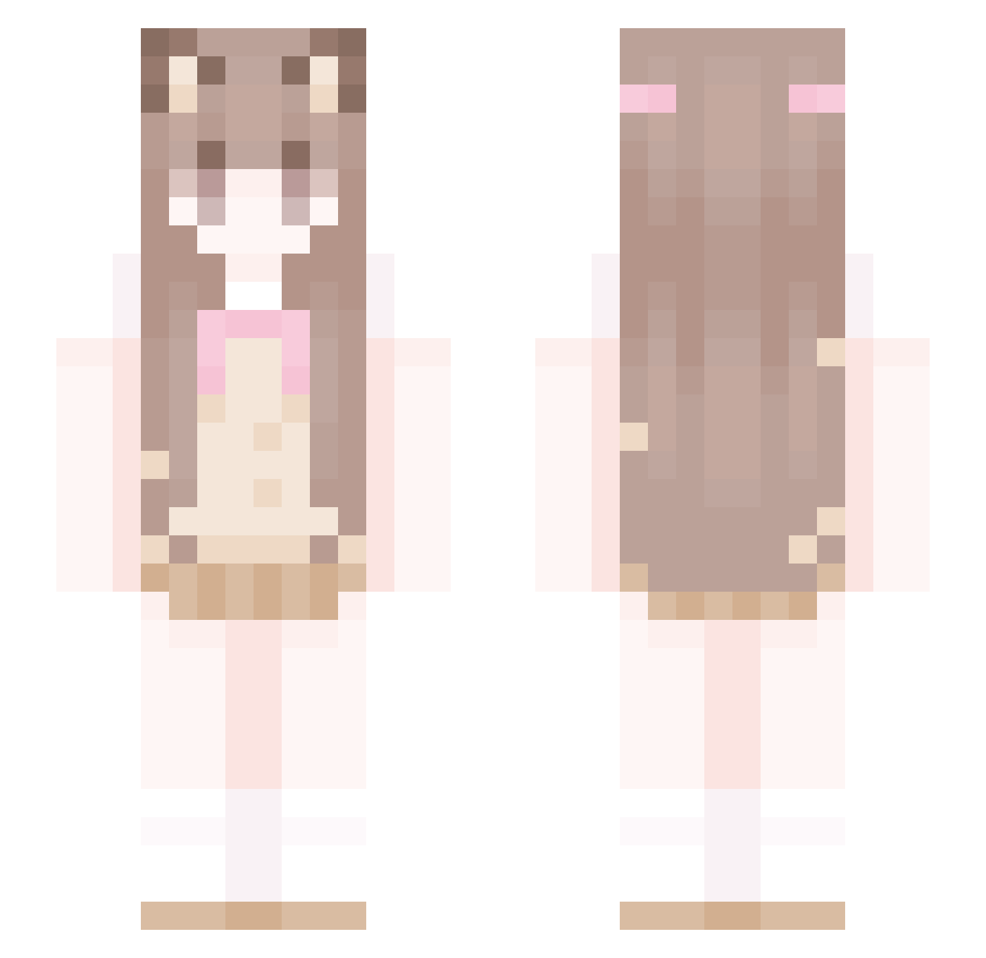 dolm_123 Minecraft skin, front and back view