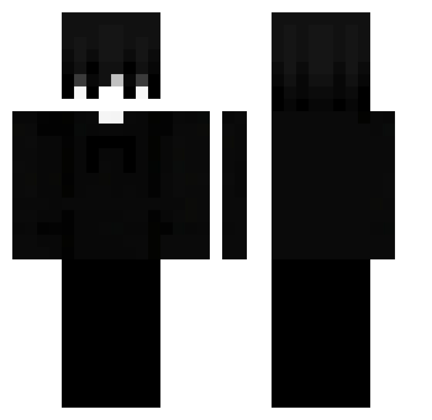 Sneakyuu_ Minecraft skin, front and back view