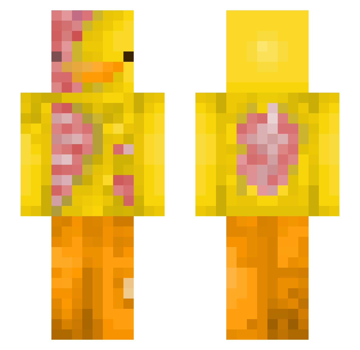 1Quagmire1 Minecraft skin, front and back view