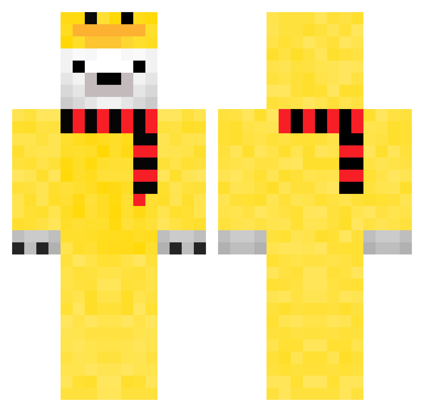 LolPolar Minecraft skin, front and back view
