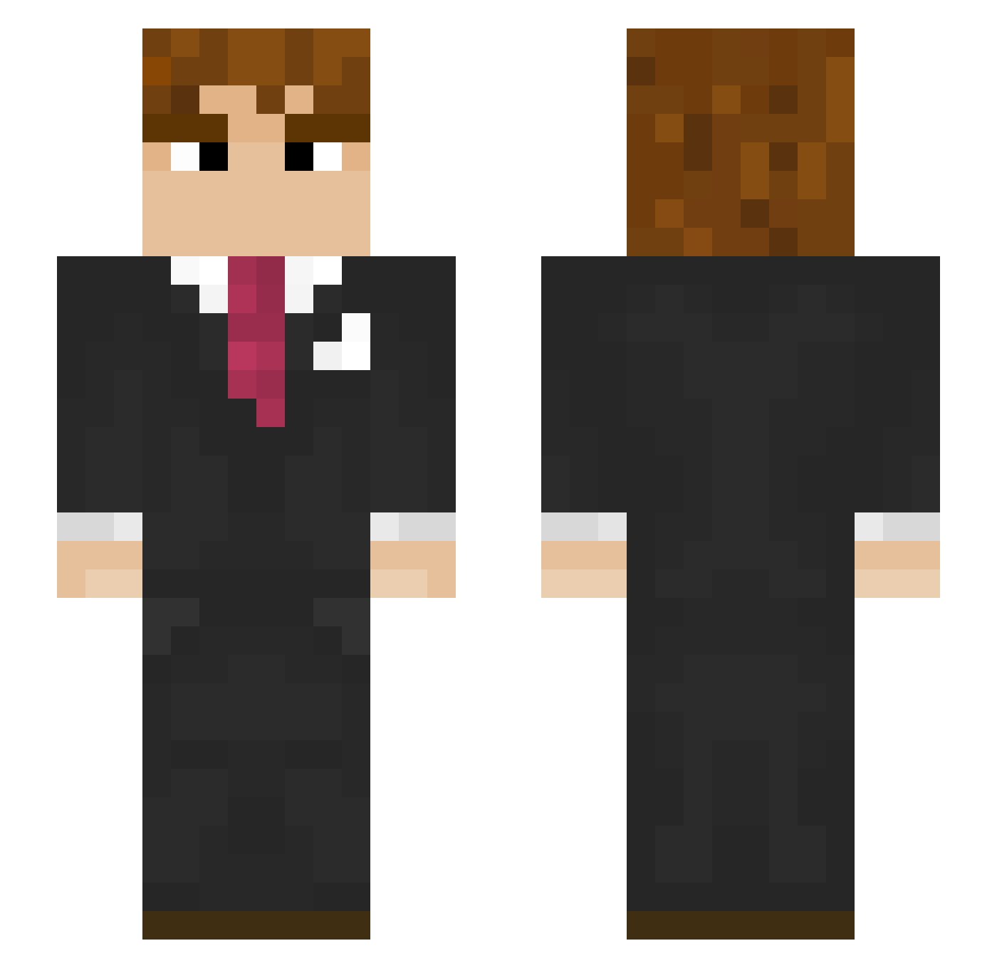 ardent_zadymiarz Minecraft skin, front and back view